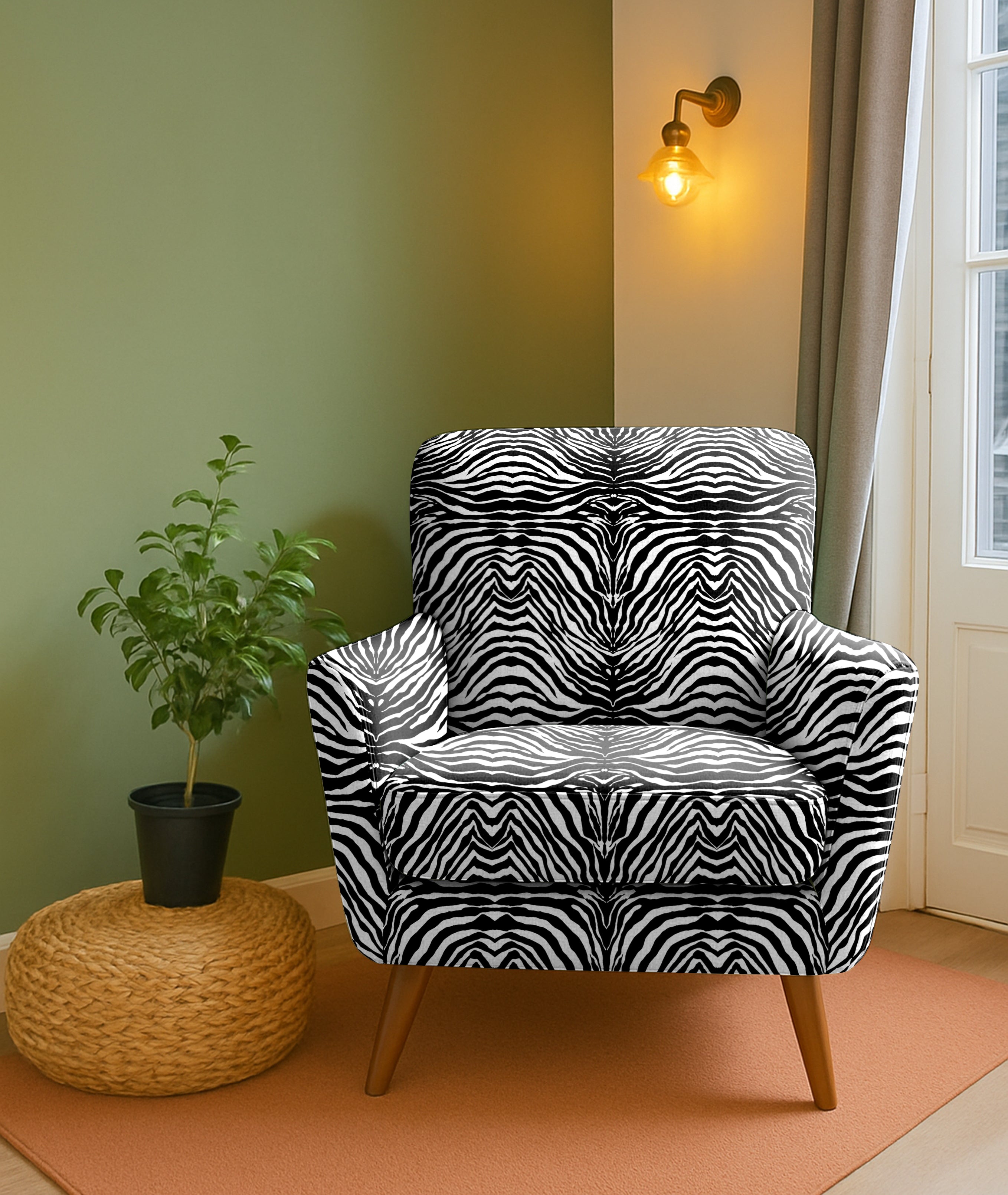 ZEBRA UPHOLSTERY FABRIC