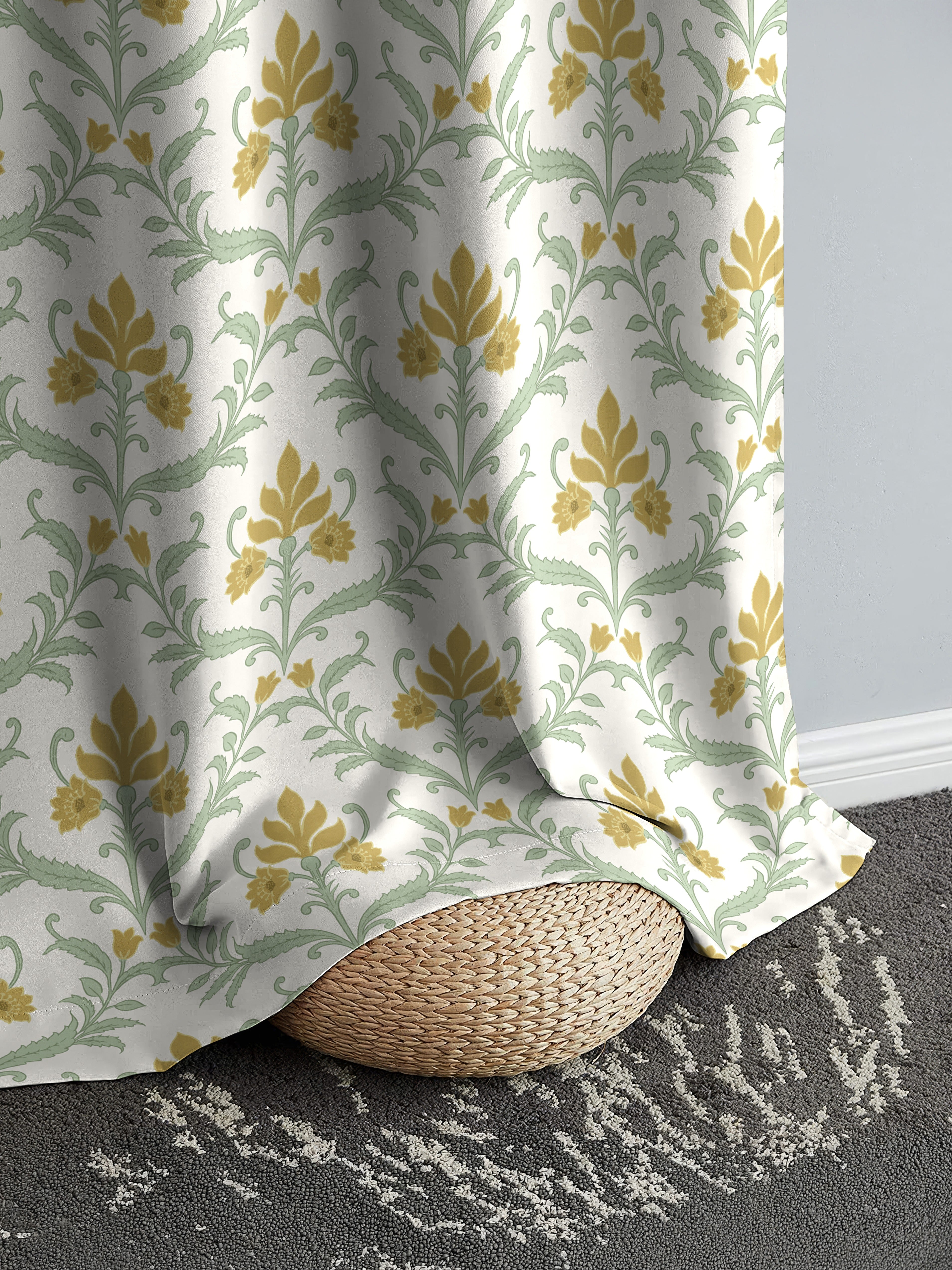 ZODIAC MATTY SYCAMORE PRINTED ROOM DARKENER CURTAIN