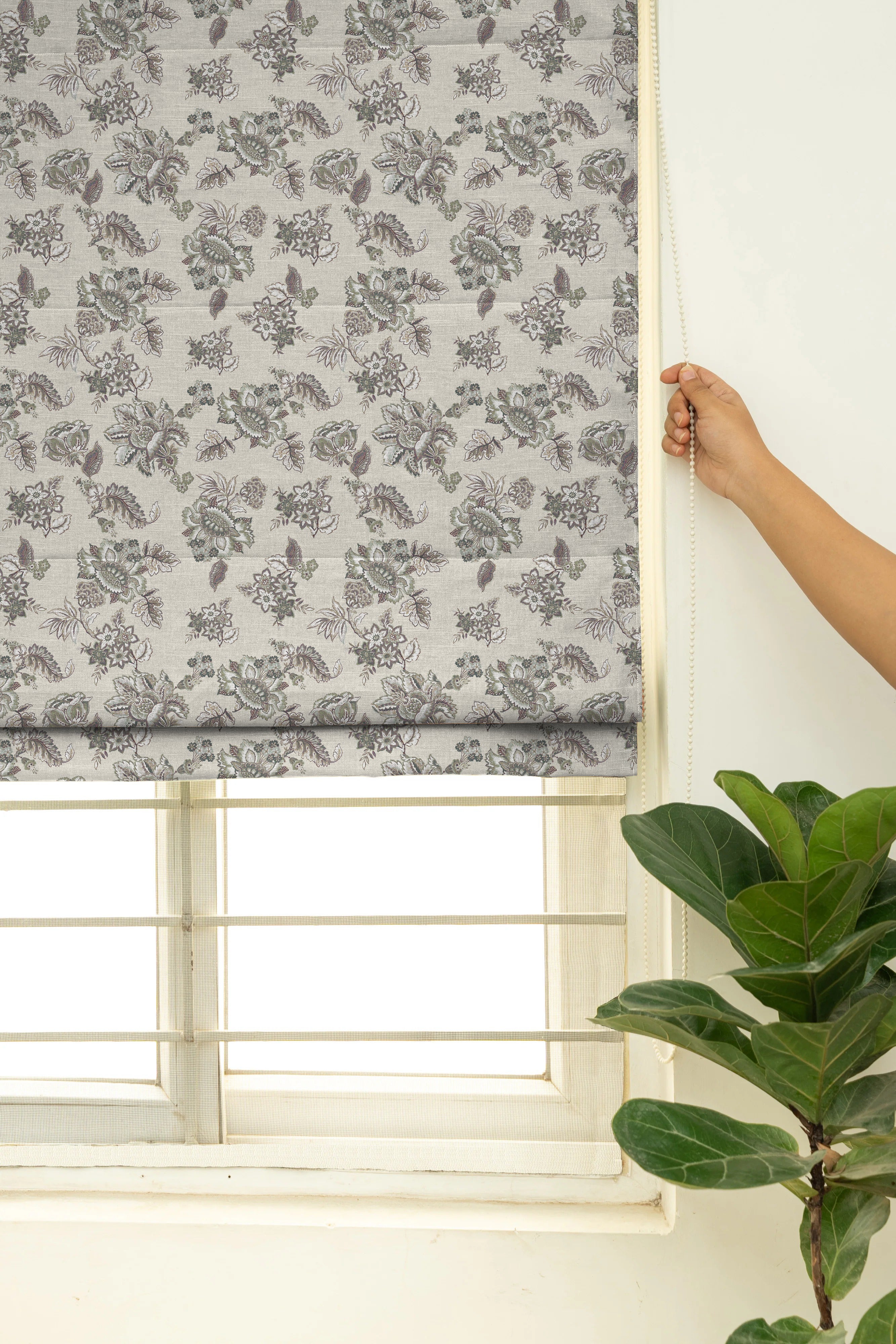 ANZIO COFFEE READY MADE ROMAN BLIND