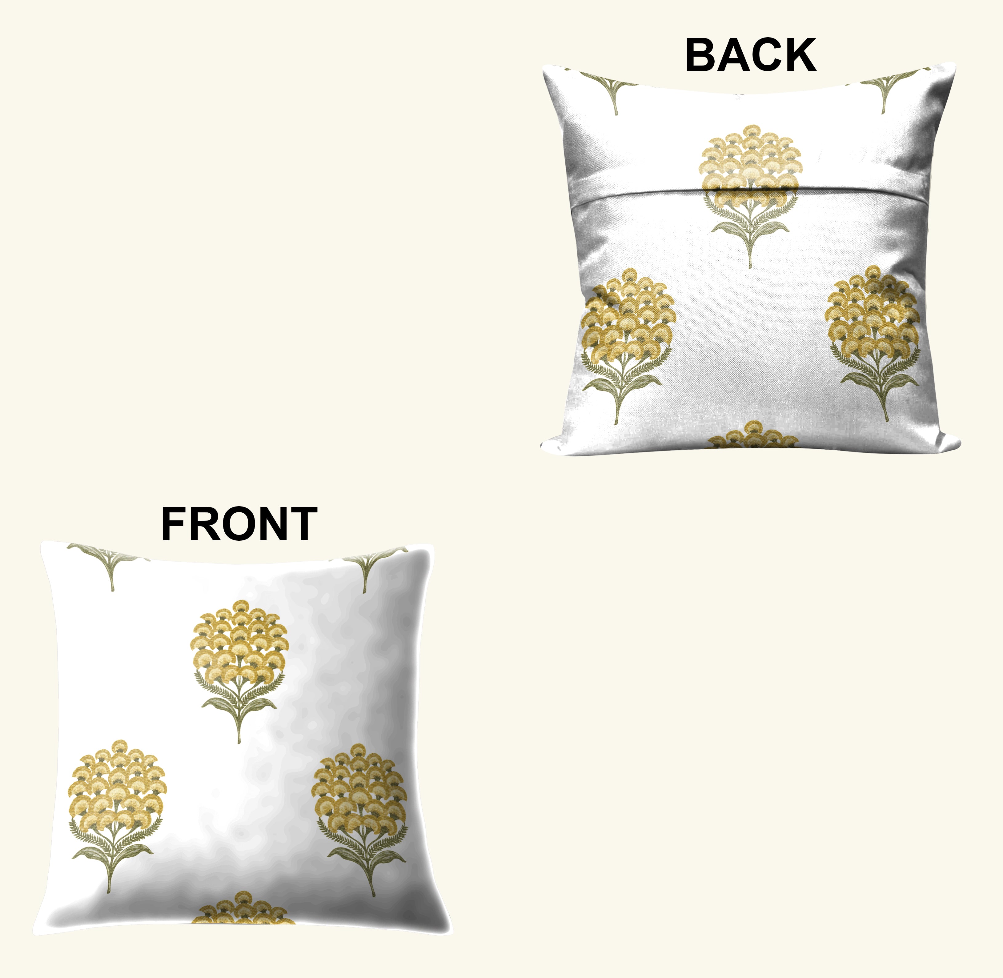 POKHARA MUSTARD CUSHION COVER (Pack of 2)