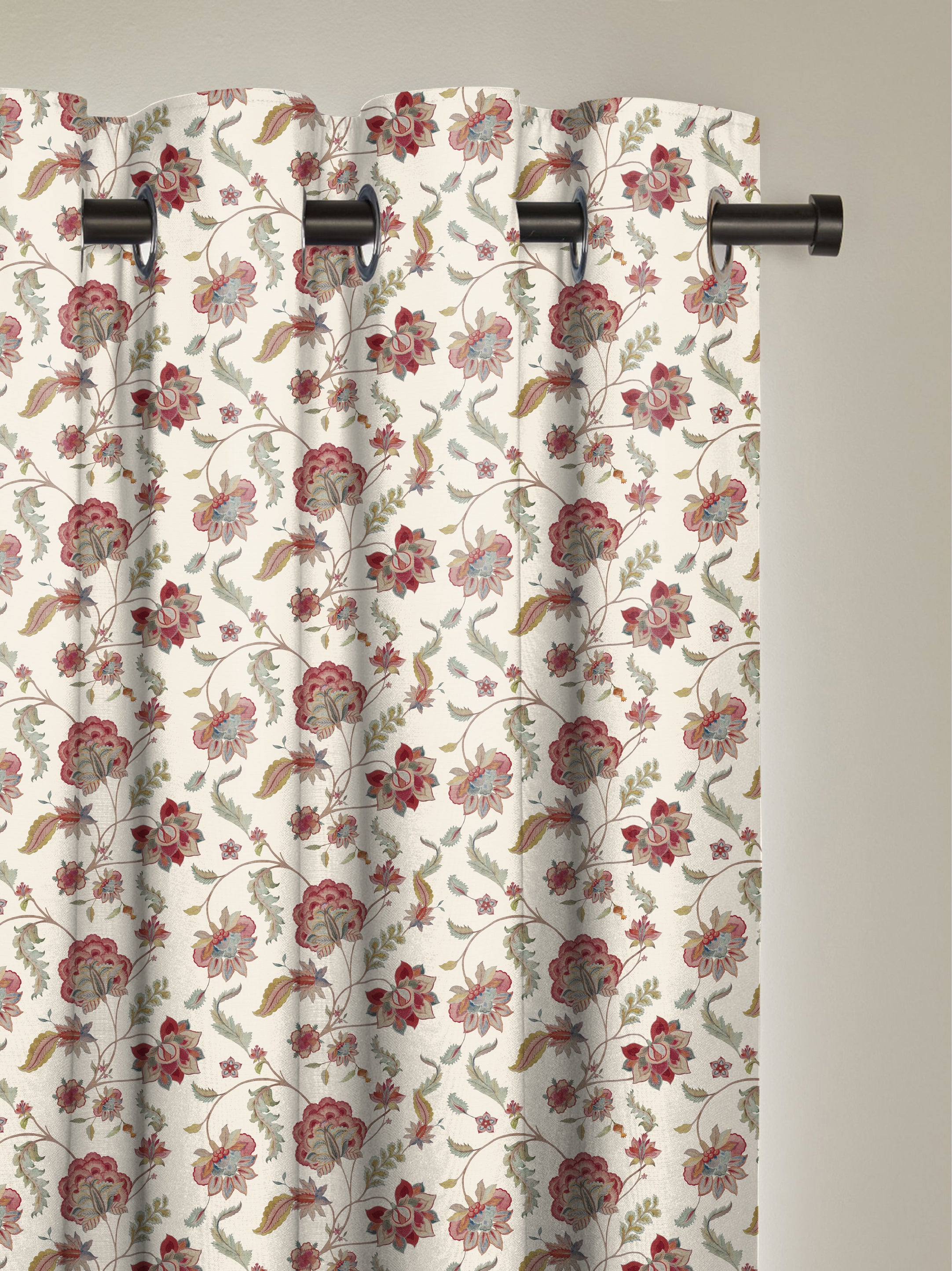 ASHFORD ANTHEM RED ROOM DARKENING PRINTED CURTAIN