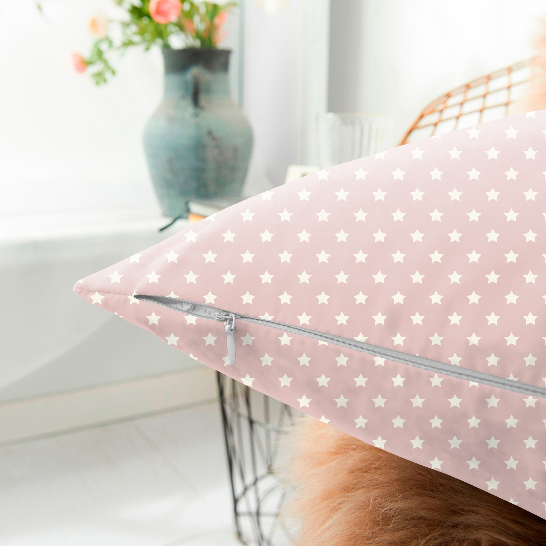 Spring Gallery Cavern Pink Digital Printed Cushion Cover (Pack of 2)
