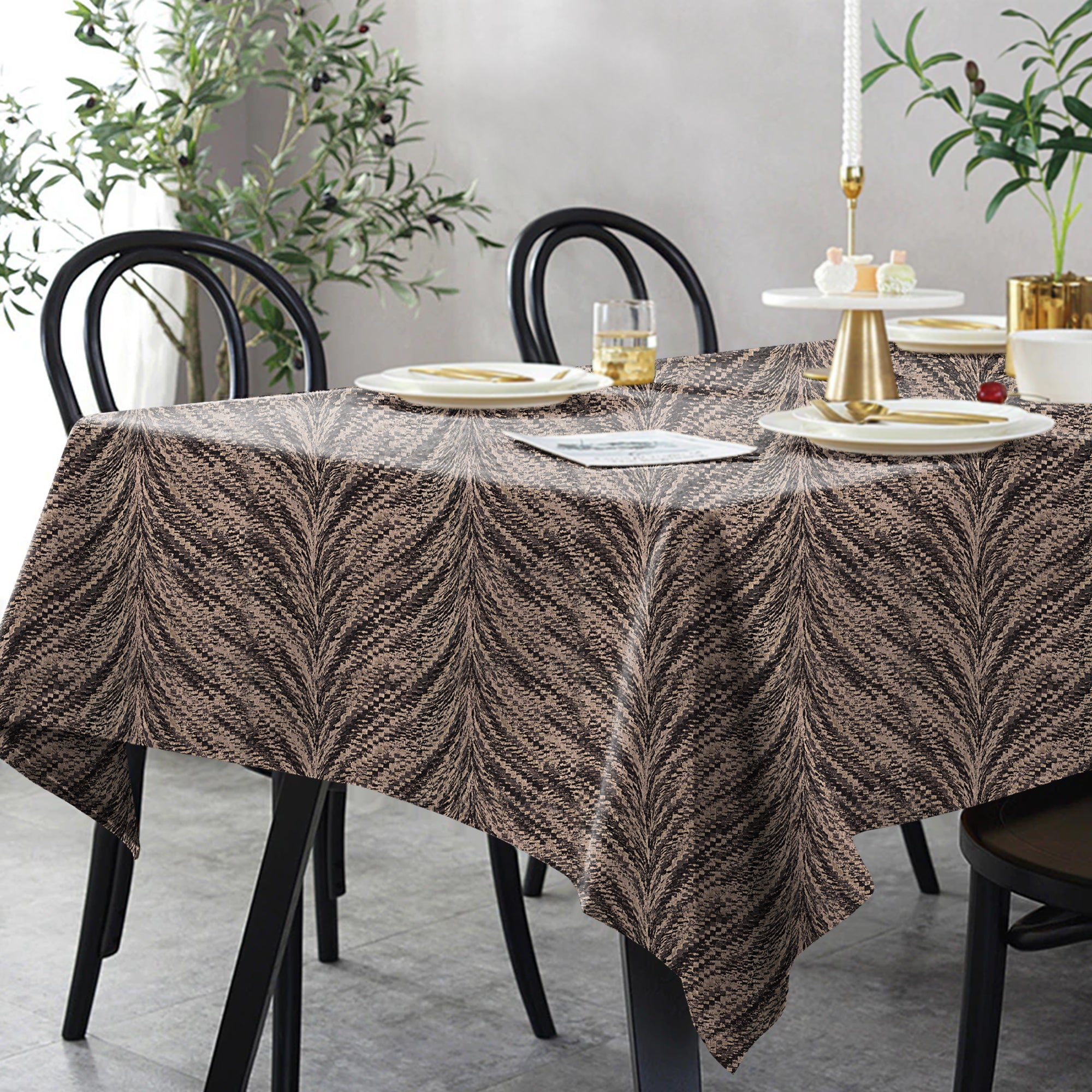 LUXOR CHARCOAL TABLE CLOTH