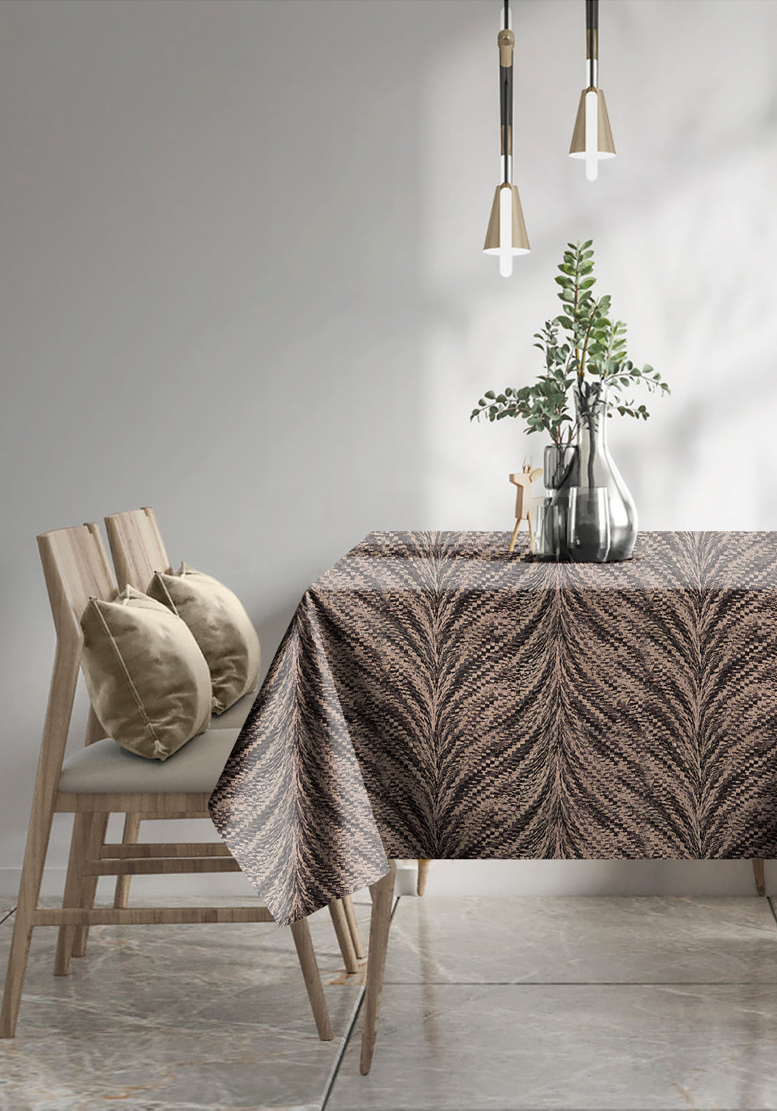 LUXOR CHARCOAL TABLE CLOTH