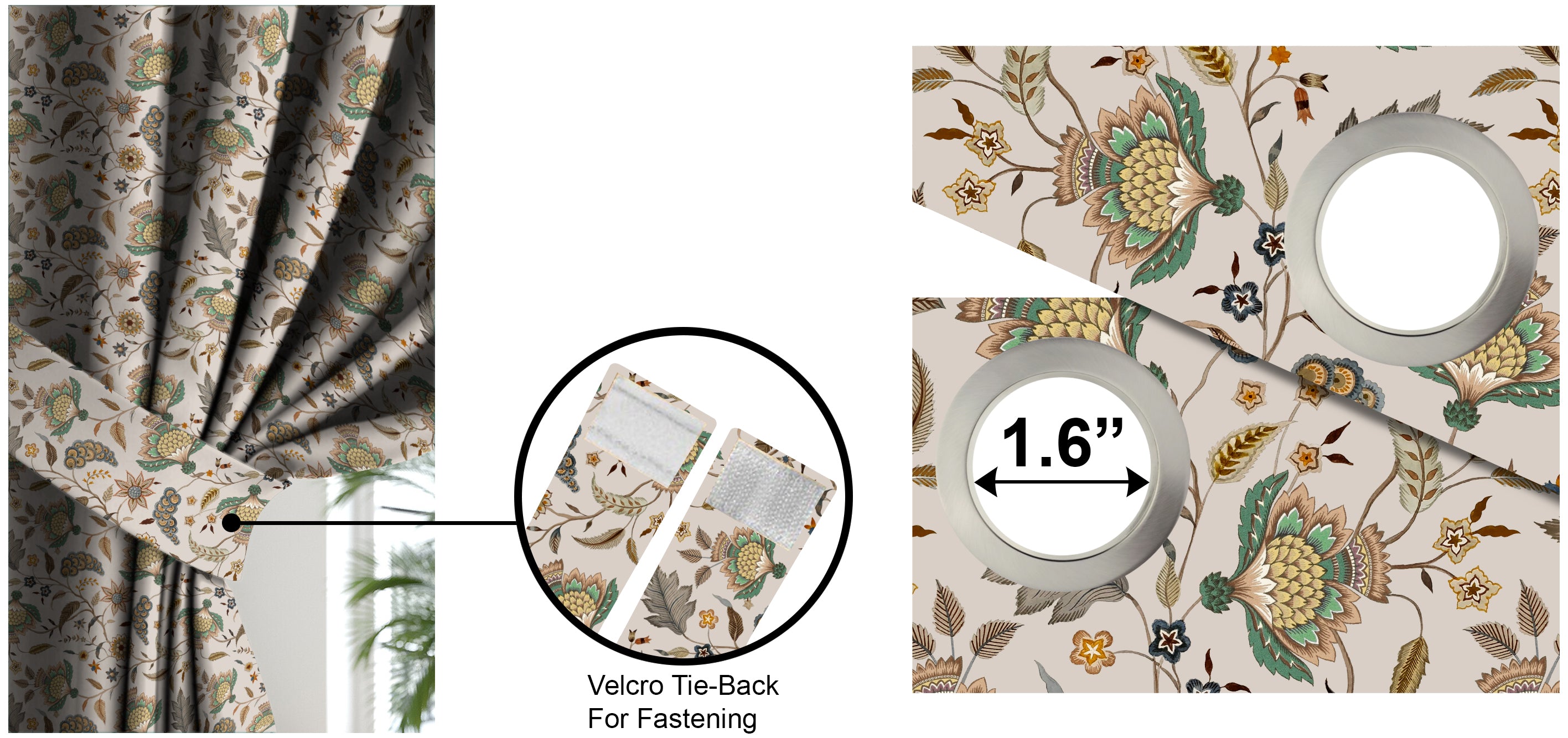 KASBAH CREAM BLACKOUT CURTAIN