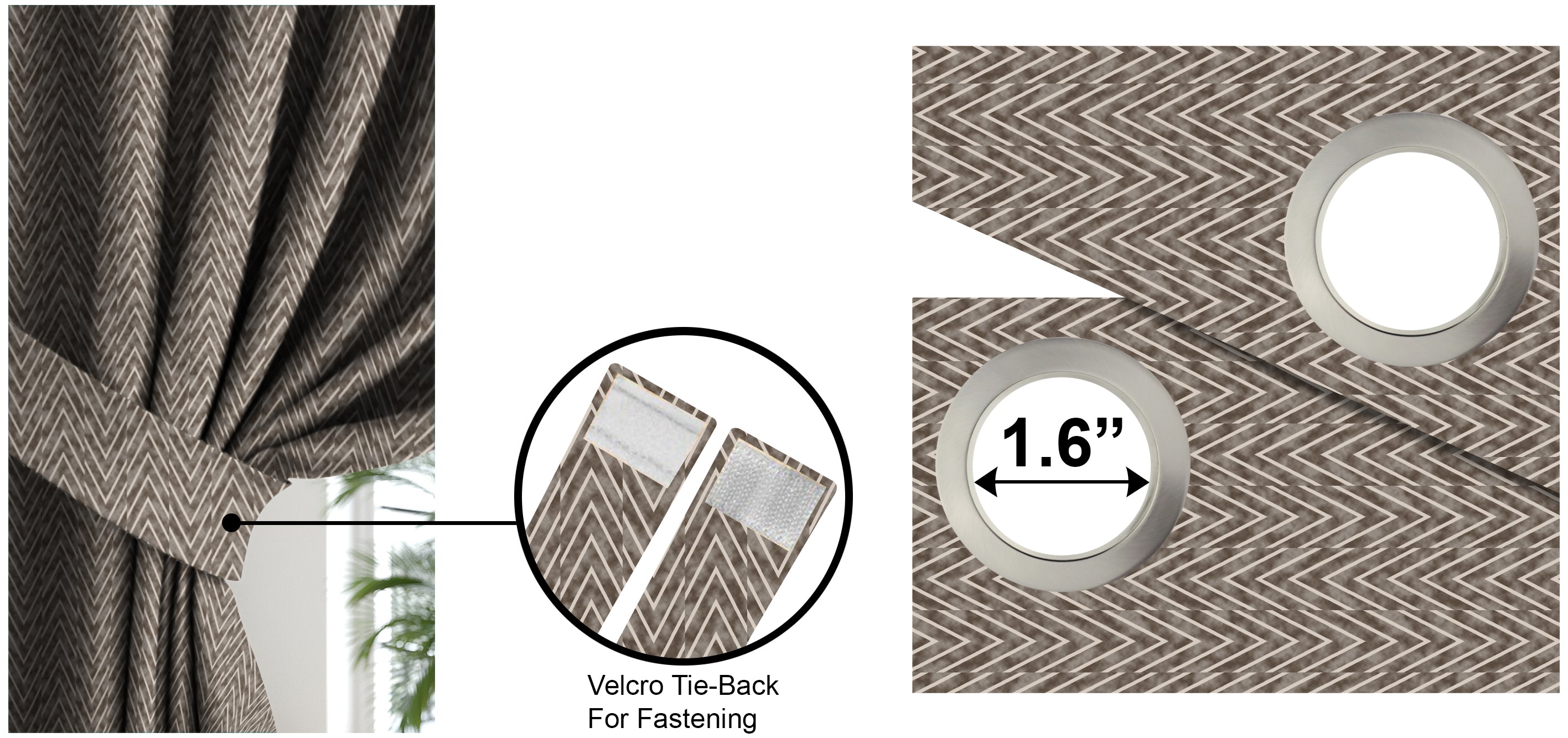 KASBAH CREAM BLACKOUT CURTAINS