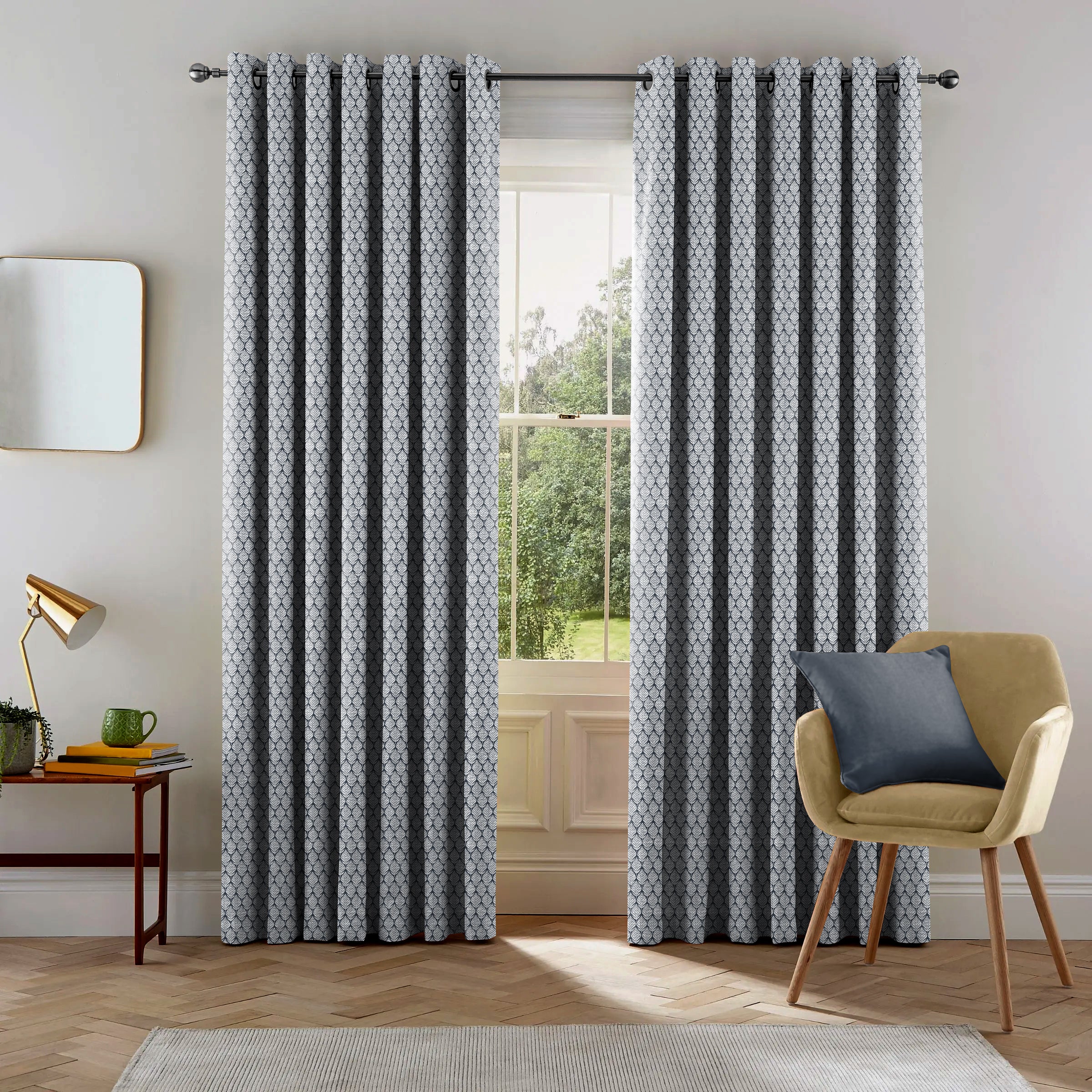 WILLOW D-GREY BLACKOUT CURTAIN