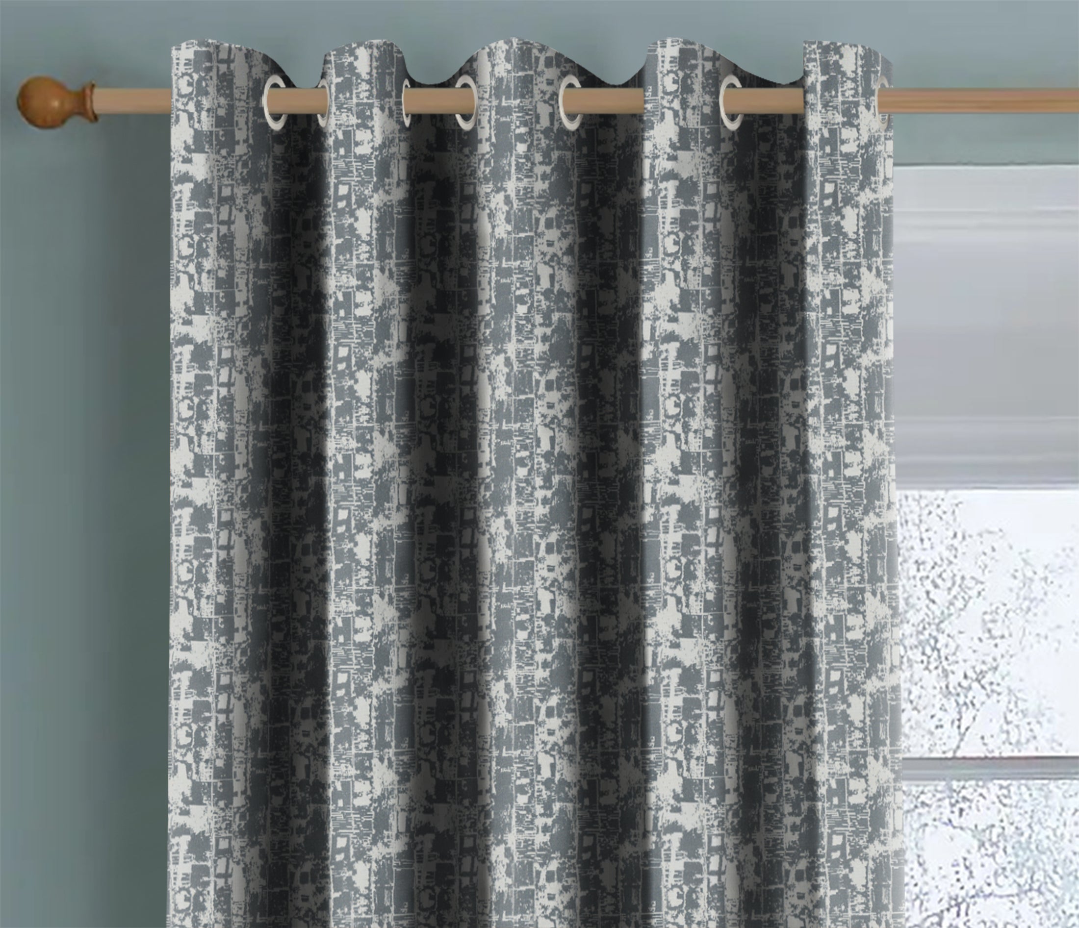 LEO D-GREY BLACKOUT CURTAIN