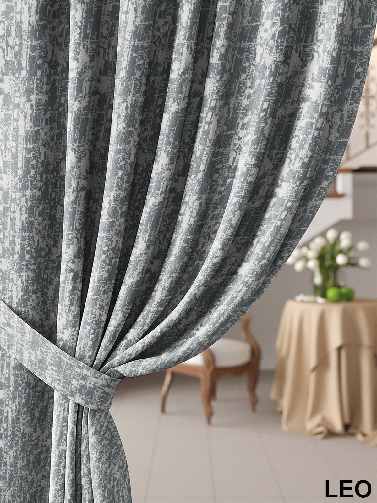 LEO D-GREY BLACKOUT CURTAIN