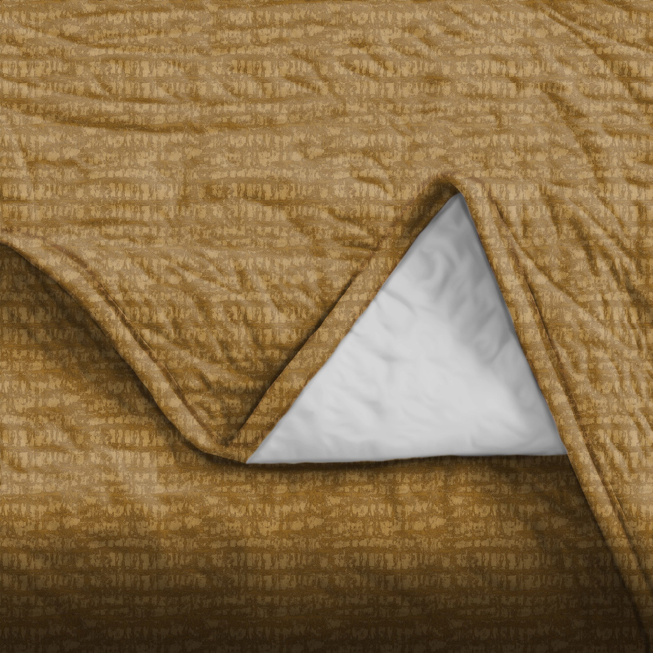 Valencia Mustard Bedcover for Double Bed with 2 Pillow Covers King Size (104" X 90")