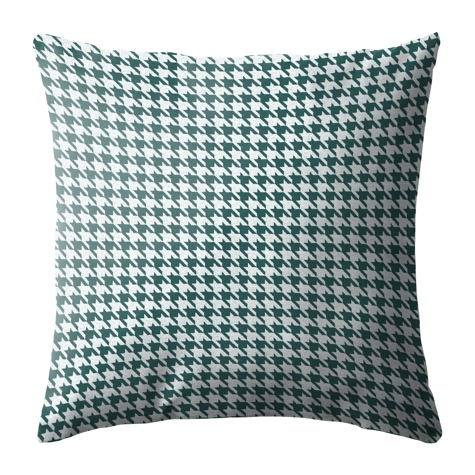 HOUNDSTOOTH DARK SEA GREEN DIGITAL PRINTED CUSHION COVER (Pack of 2)