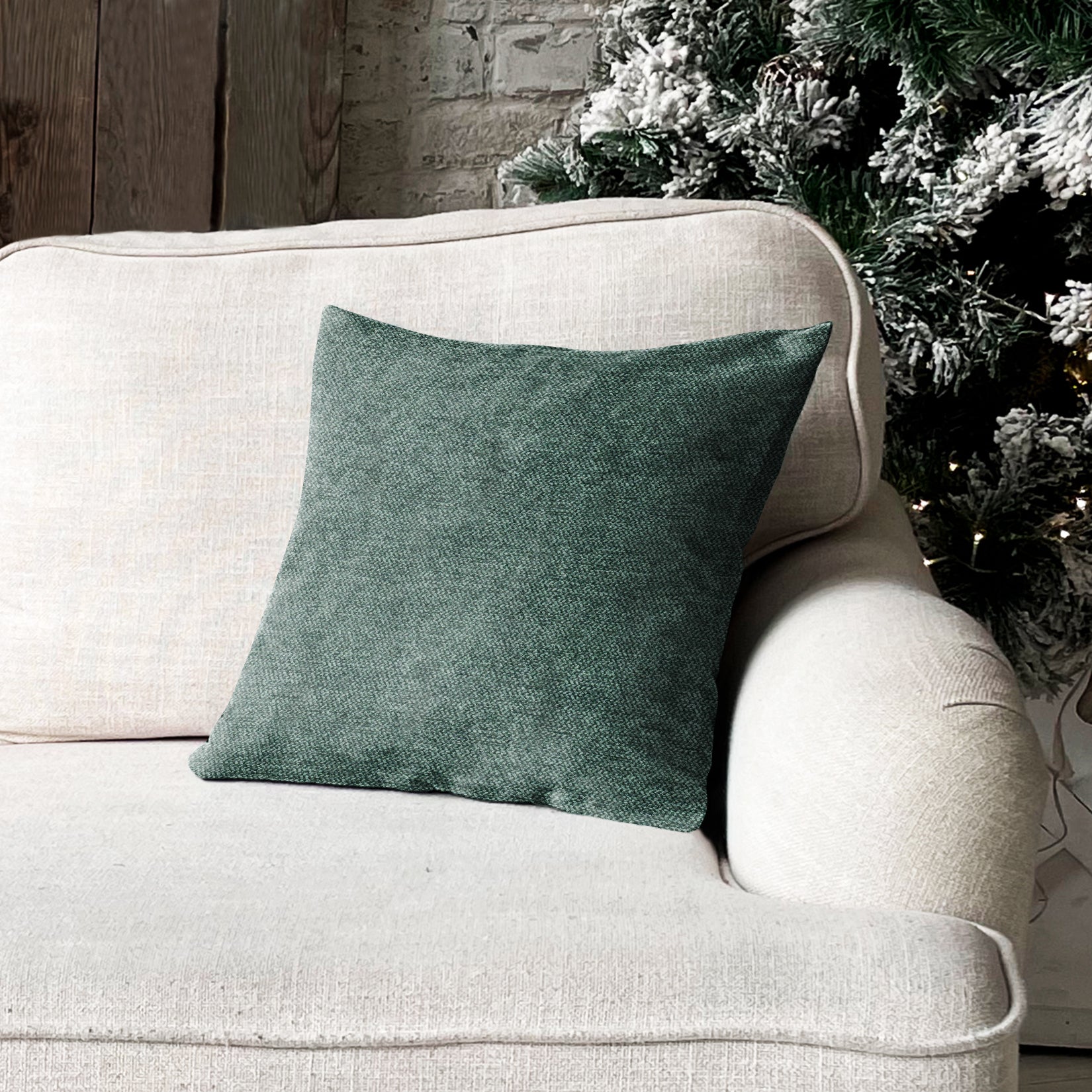 DELUXE GREEN DIGITAL PRINTED CUSHION COVER (Pack of 2)