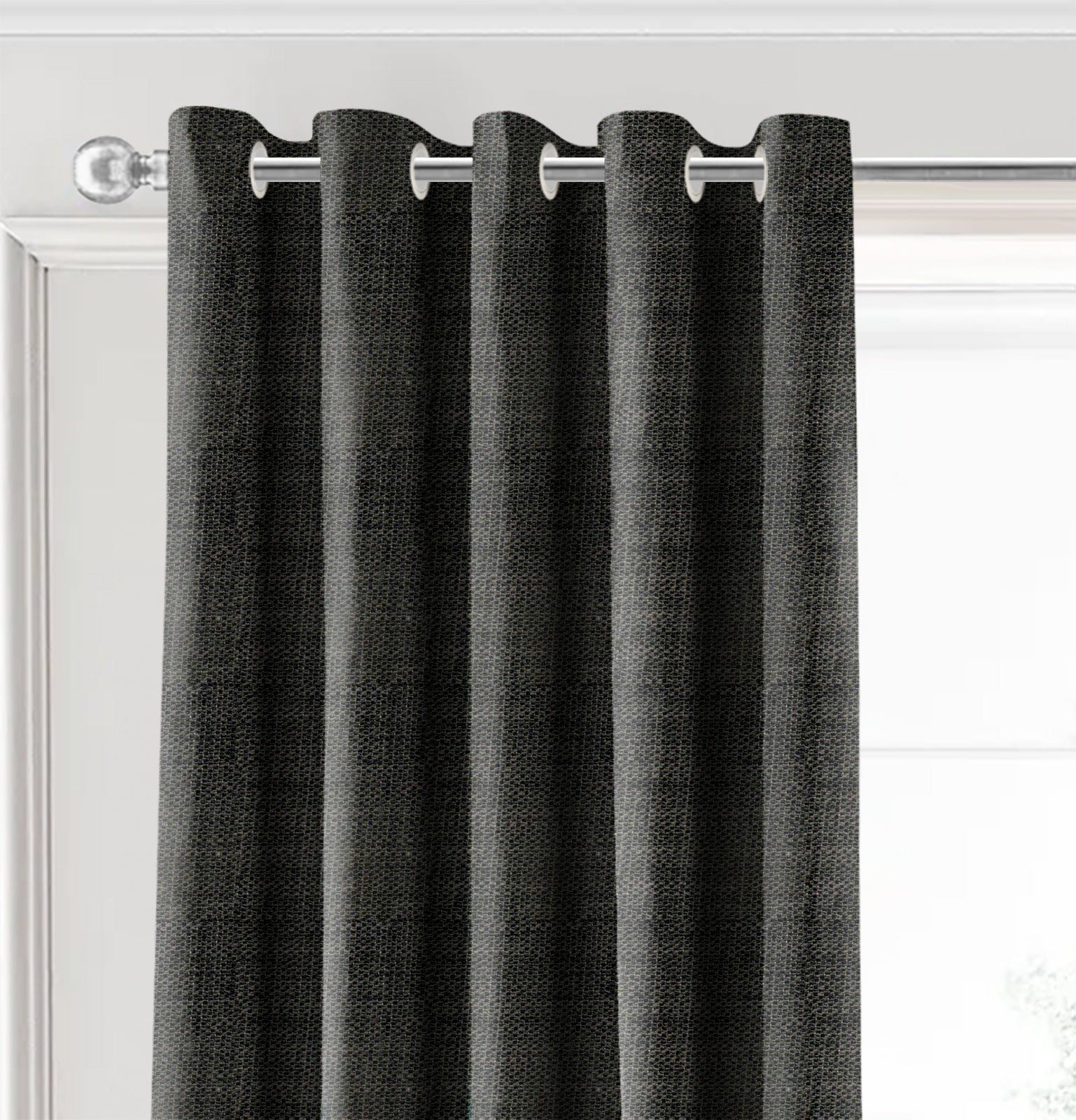 DELUXE BLACK BLACKOUT CURTAINS