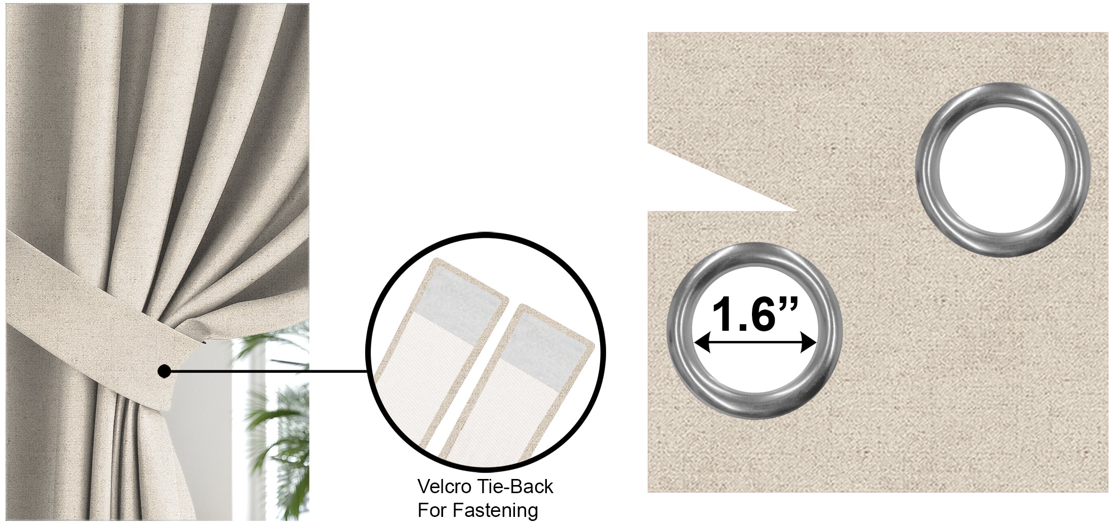 BROOKE L-BROWN PRINTED BLACKOUT CURTAINS