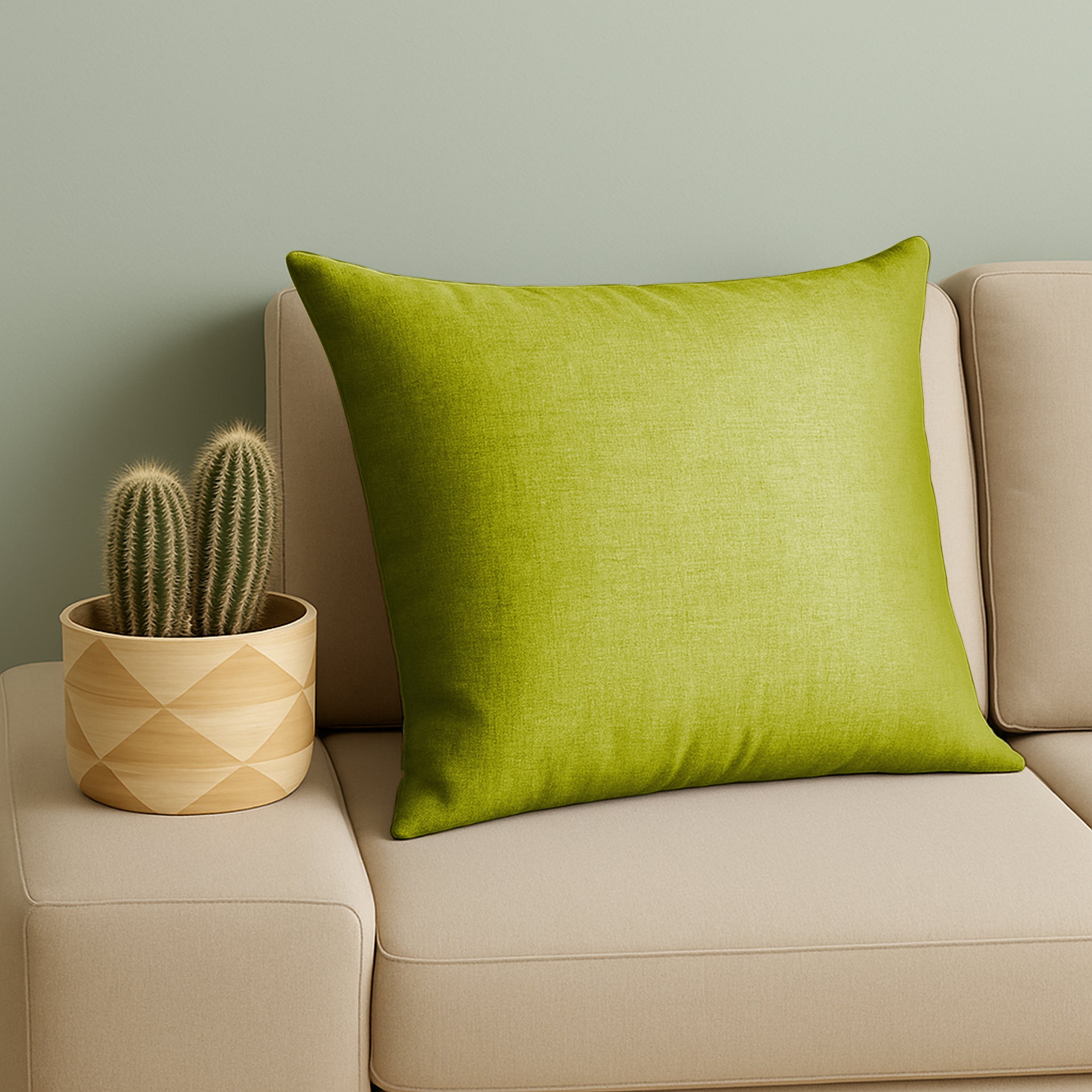 PUMA OLIVE CUSHION COVER (Pack of 2)