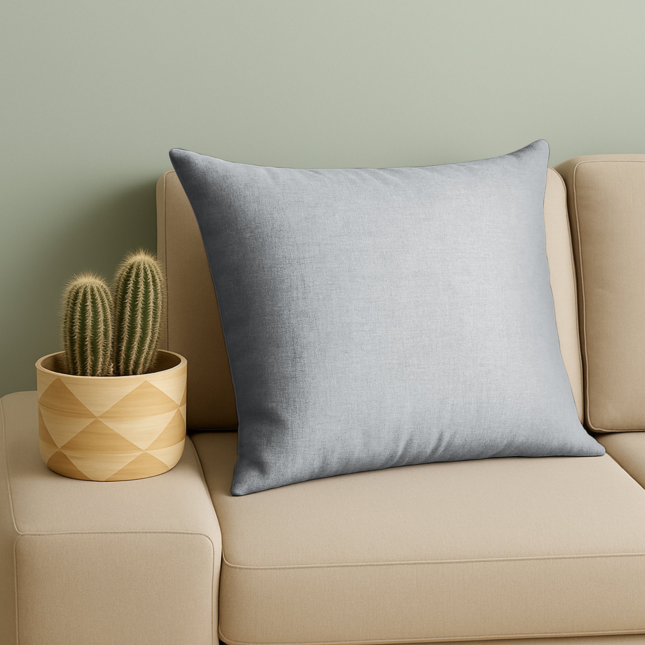 BAKER LIGHT GREY CUSHION COVER (Pack of 2)