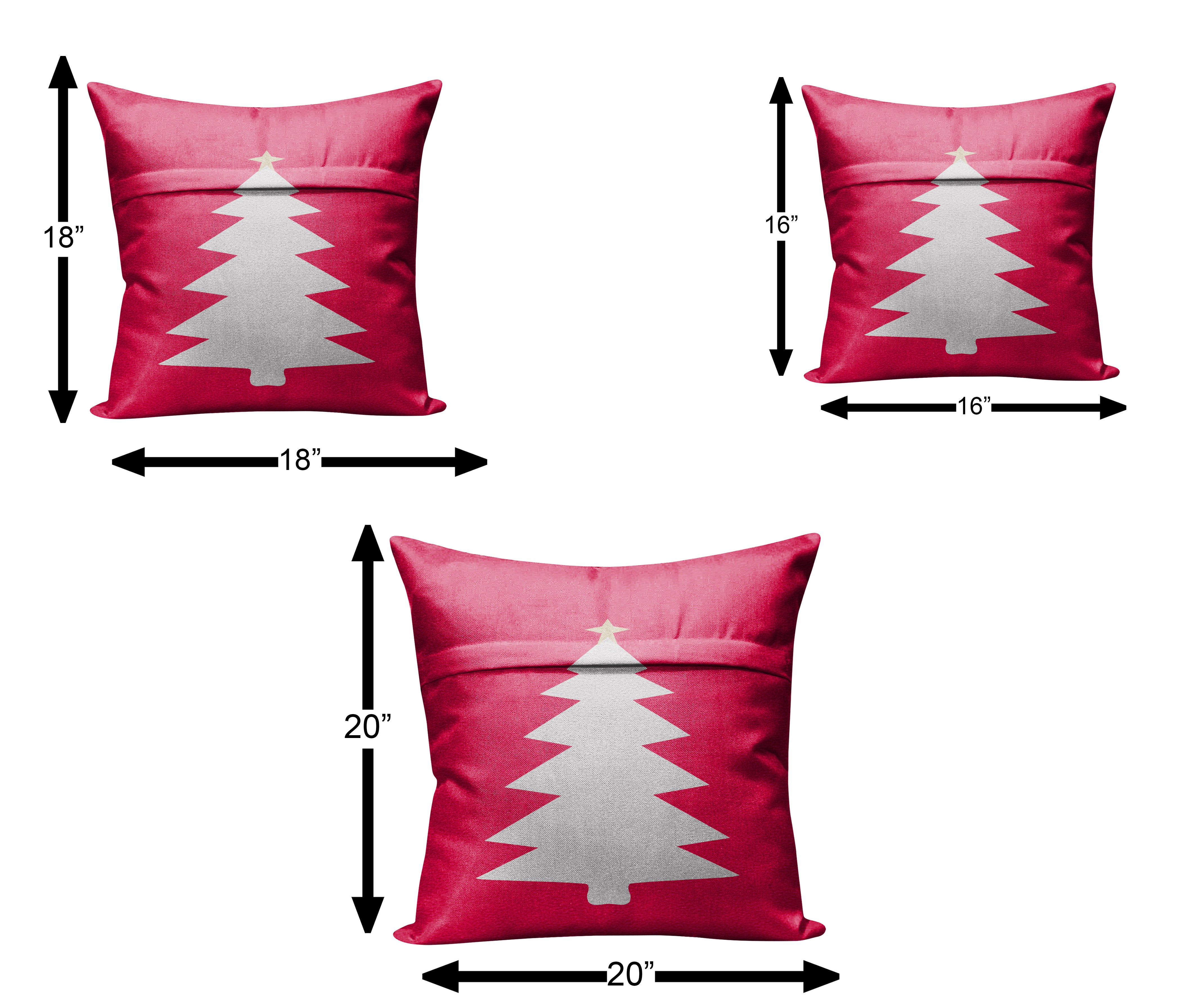 CHRISTMAS TREE SILHOUETTE CUSHION COVER (Pack of 2)