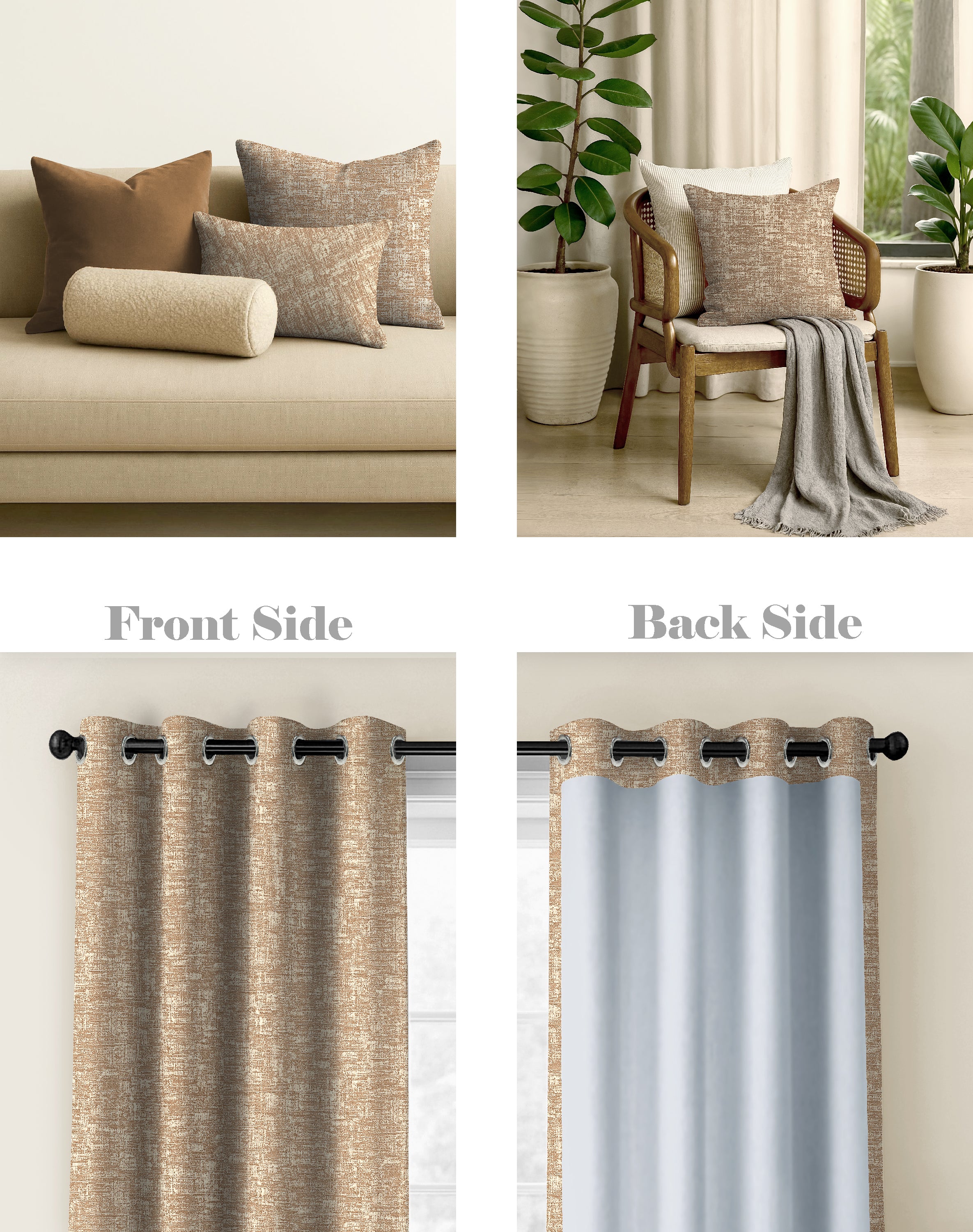 LIVA CHIKU DIGITAL PRINTED BLACKOUT CURTAINS