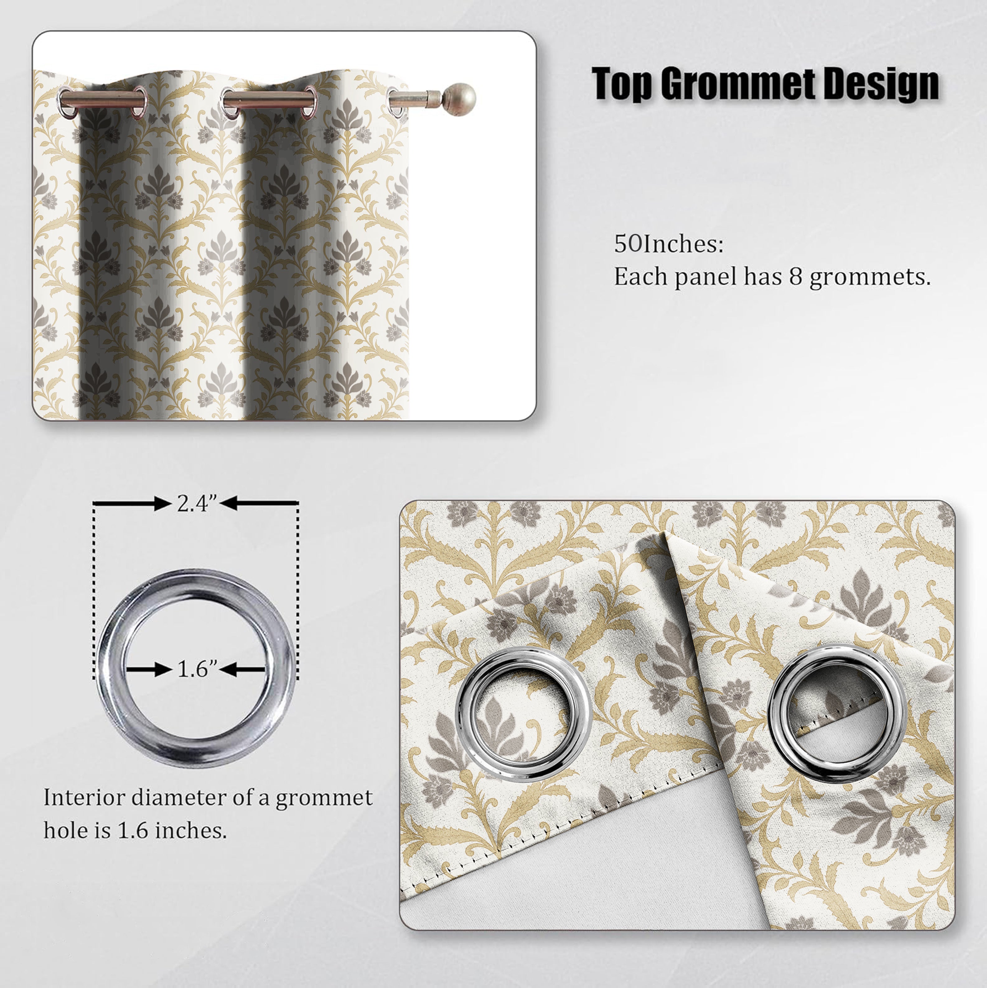 ZODIAC MATTY MONDO PRINTED ROOM DARKENER CURTAIN