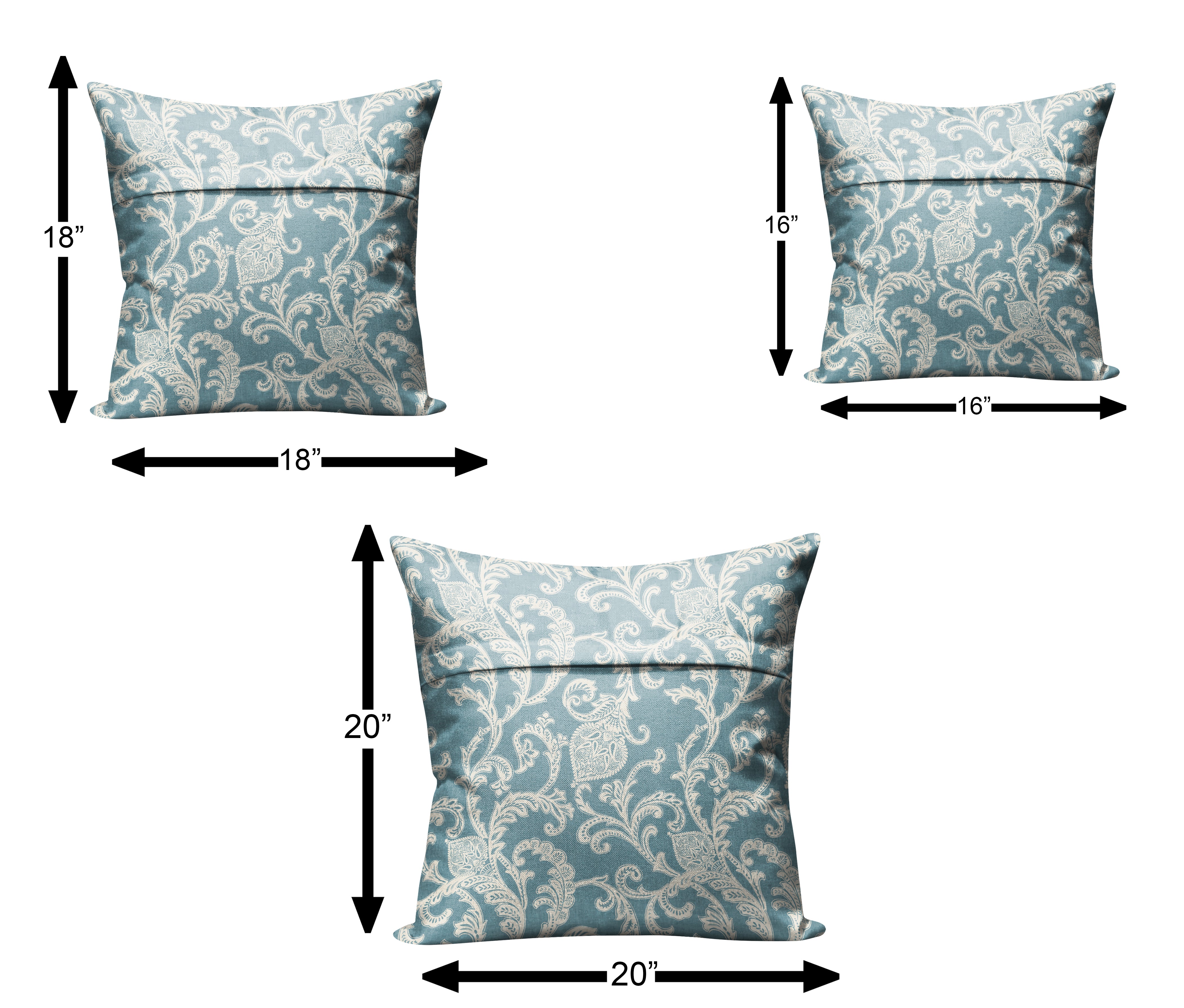 KOCHIN TEAL CUSHION COVER (Pack of 2)