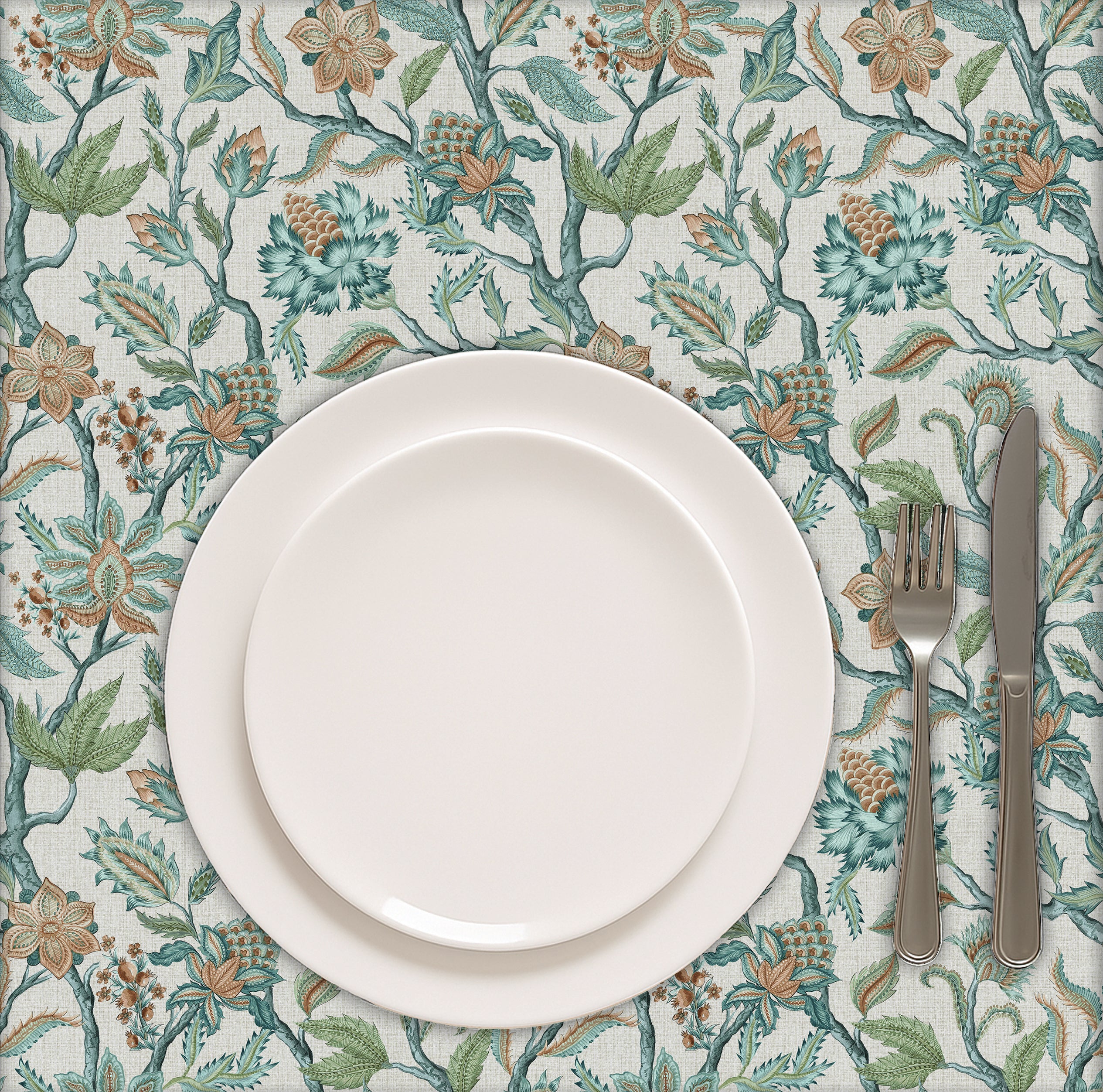 BALMORAL GREEN TABLE CLOTH