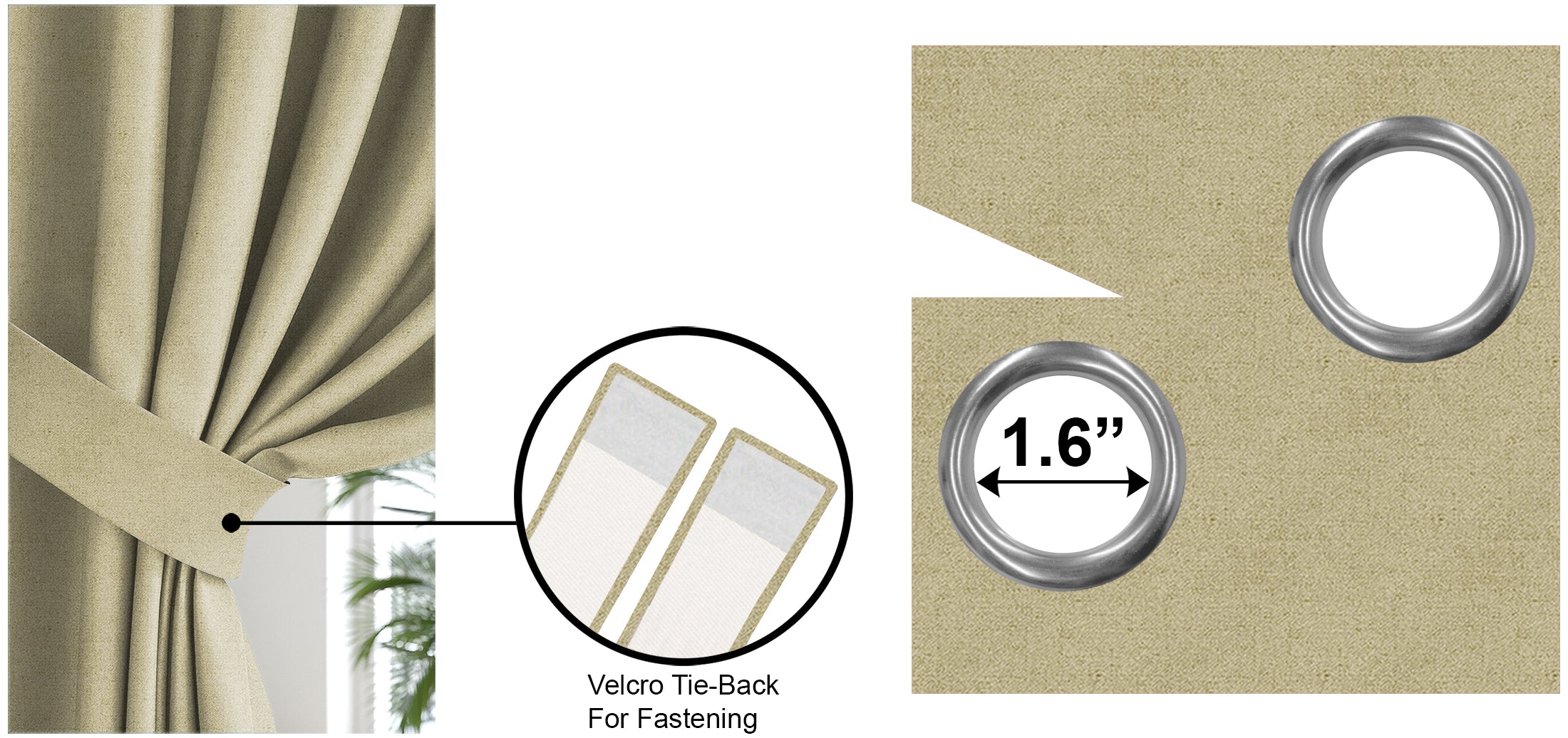 BROOKE L-GREEN PRINTED BLACKOUT CURTAINS