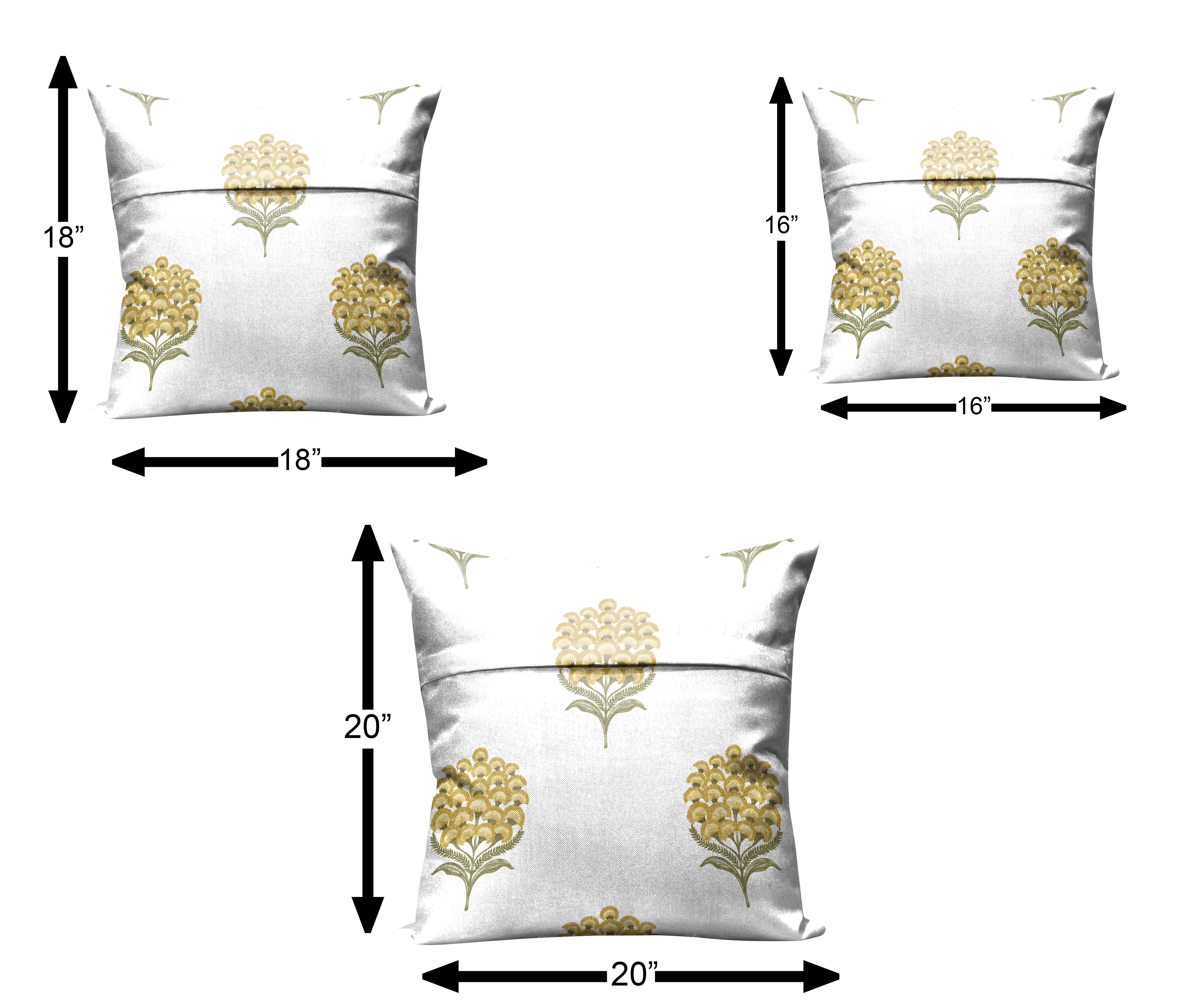 POKHARA MUSTARD CUSHION COVER (Pack of 2)