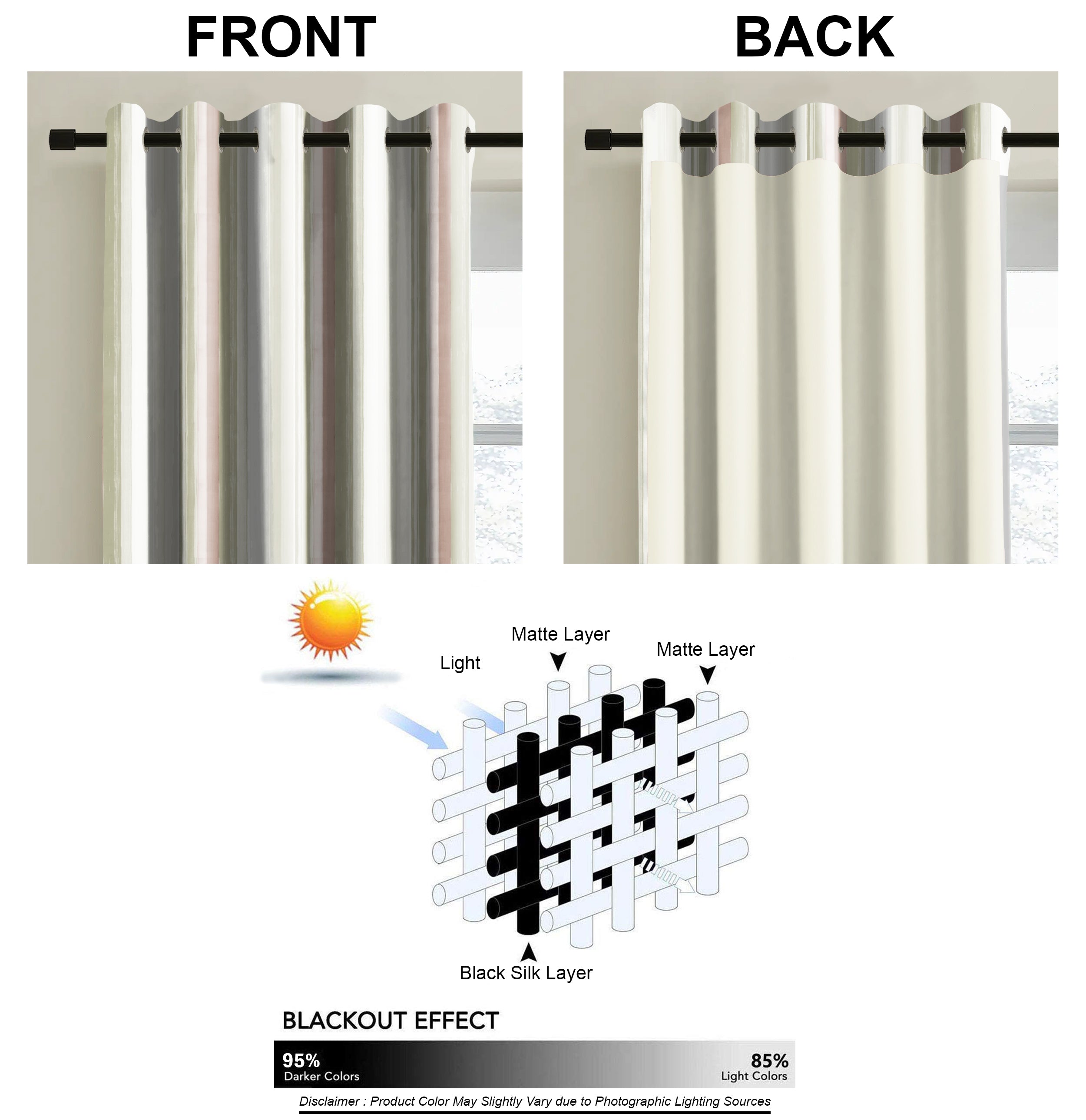 ALVIN LIGHTGREEN PRINTED BLACKOUT CURTAIN