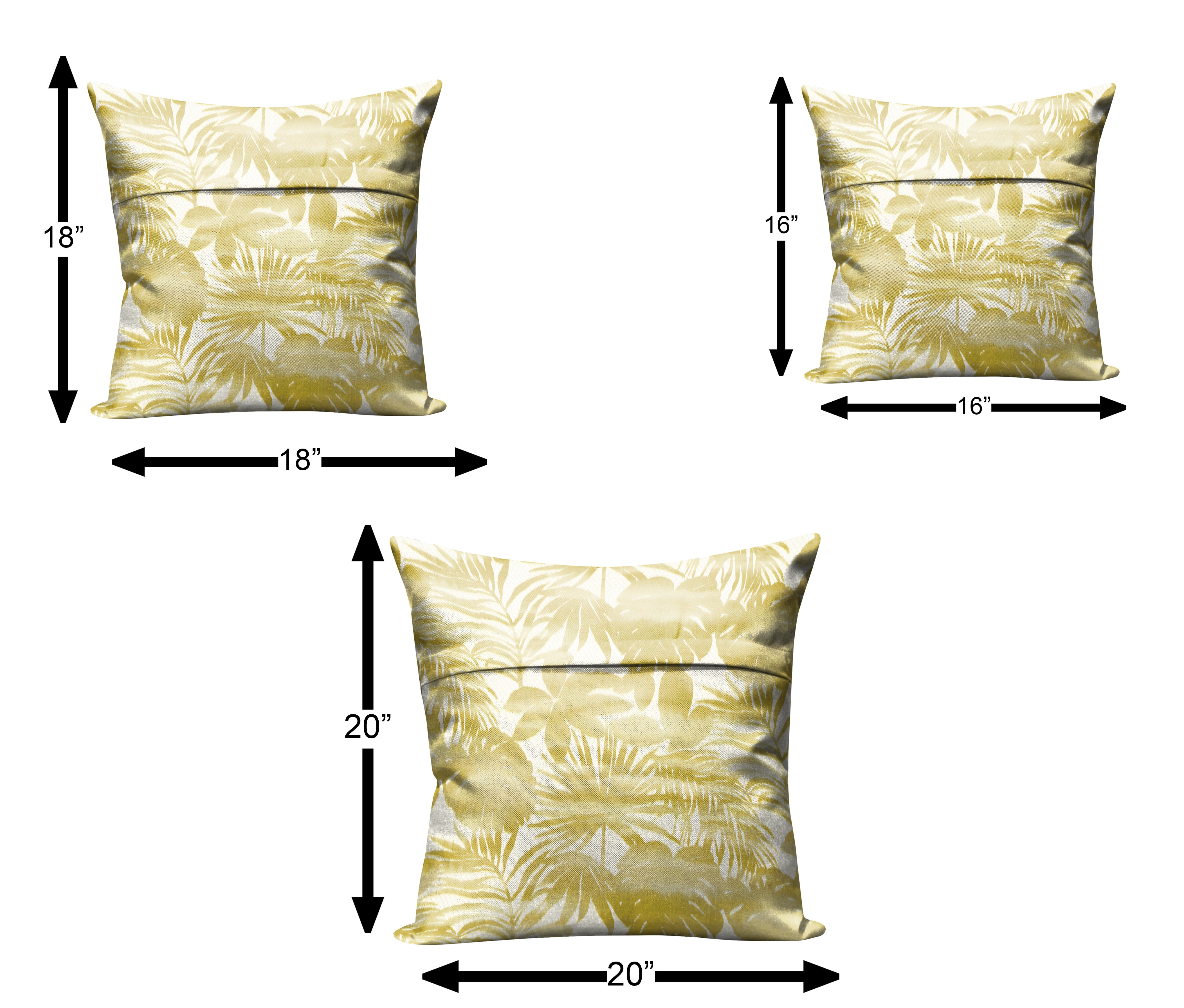 HALYARD LEMON CUSHION COVER (Pack of 2)