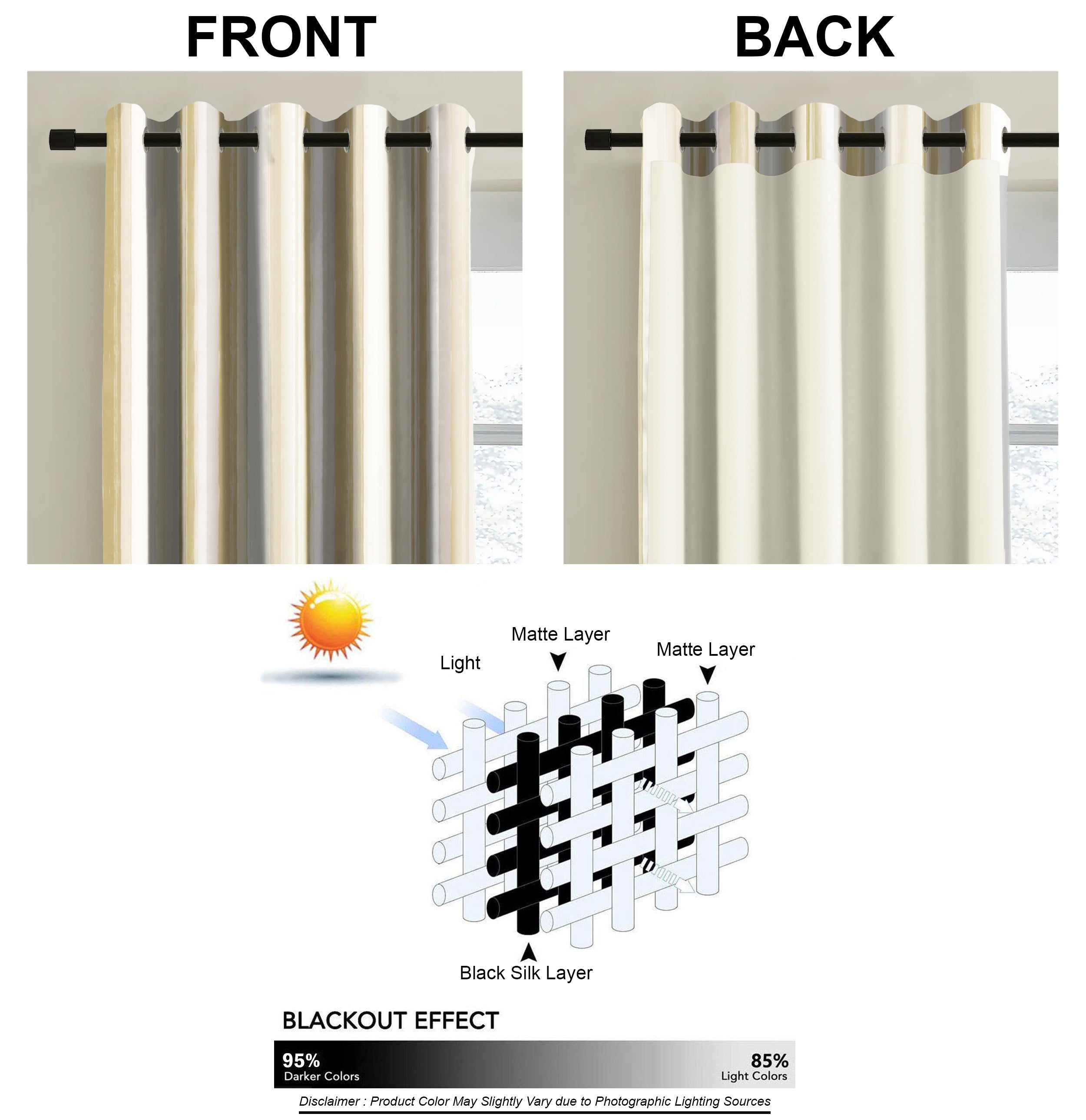ALVIN LAVENDER PRINTED BLACKOUT CURTAIN