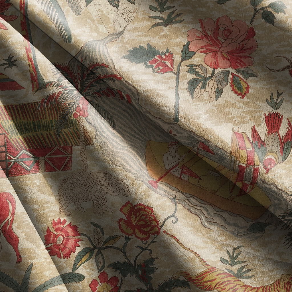 YANGSHUO RED READY MADE ROMAN BLIND