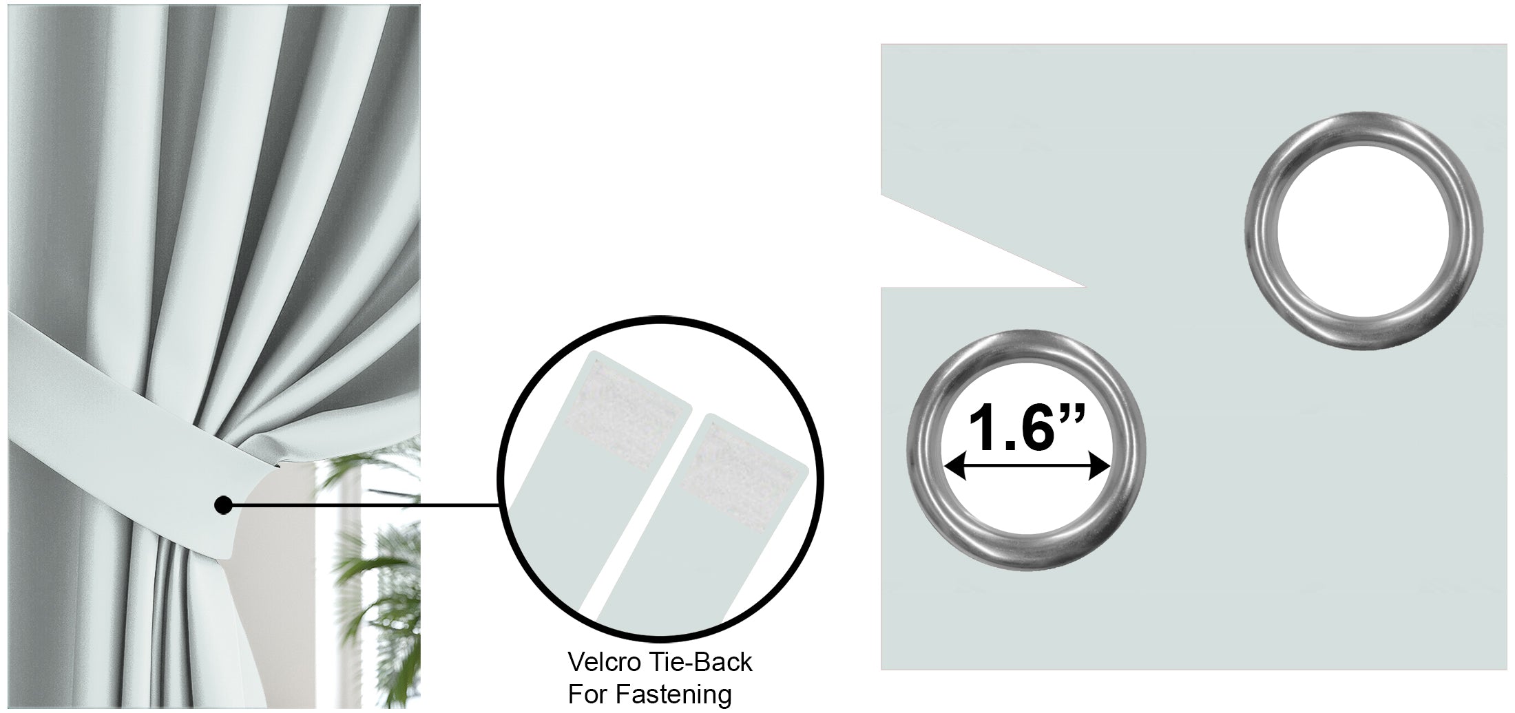 WELLINGTON BLACKOUT CURTAINS SKYBLUE/COFFEE