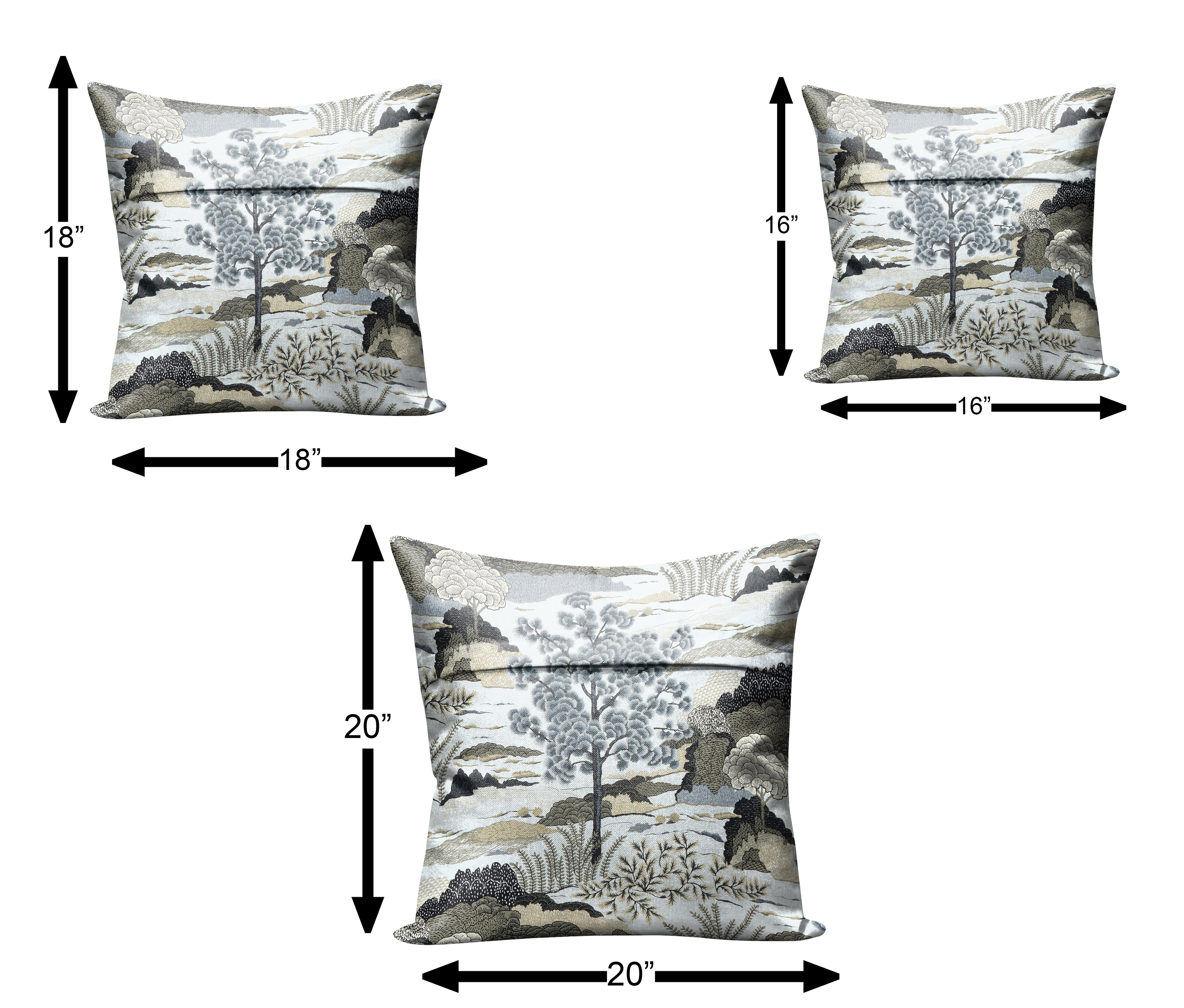 SHORE GREY CUSHION COVER (Pack of 2)