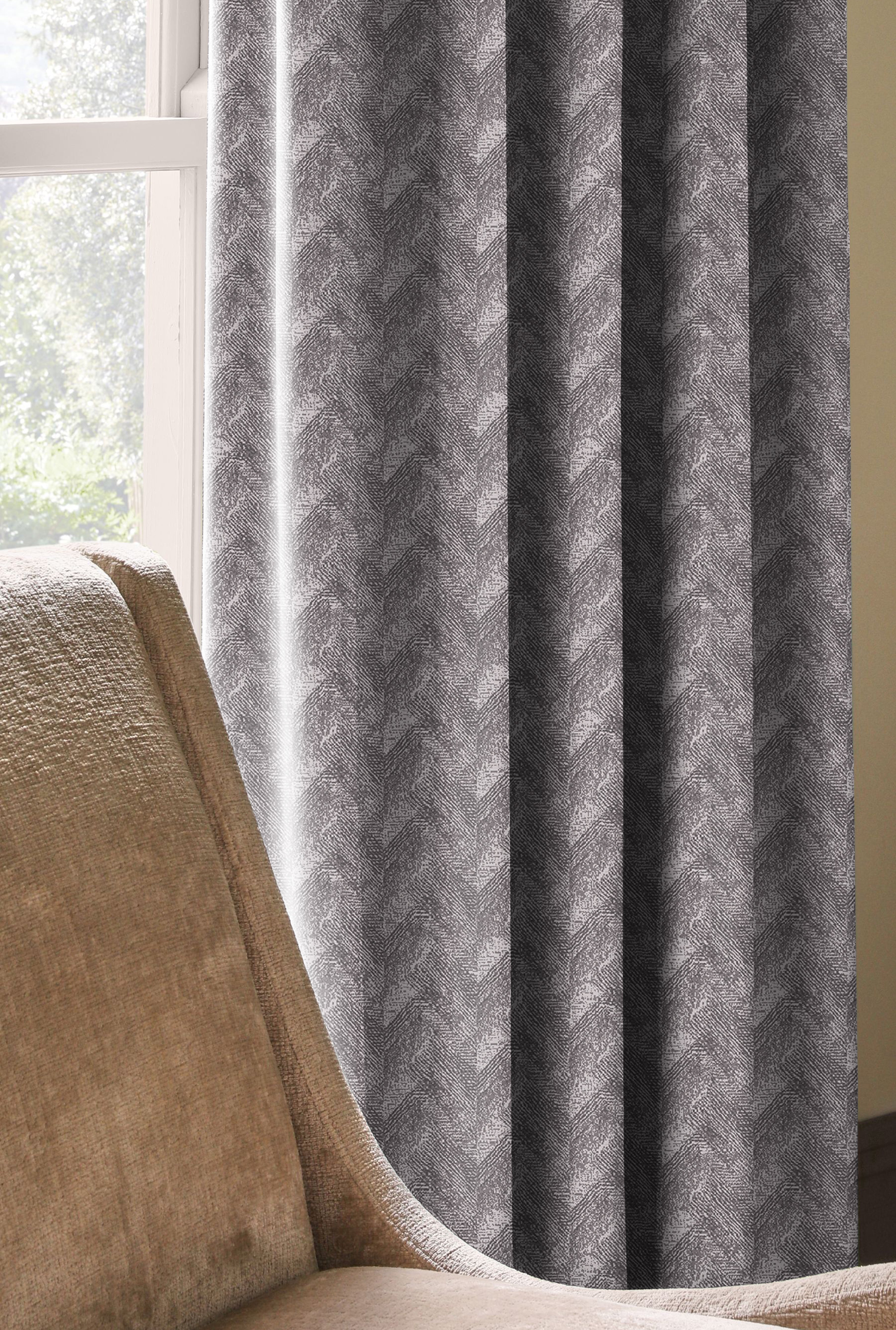 ENSLEY STEEL PRINTED BLACKOUT CURTAIN