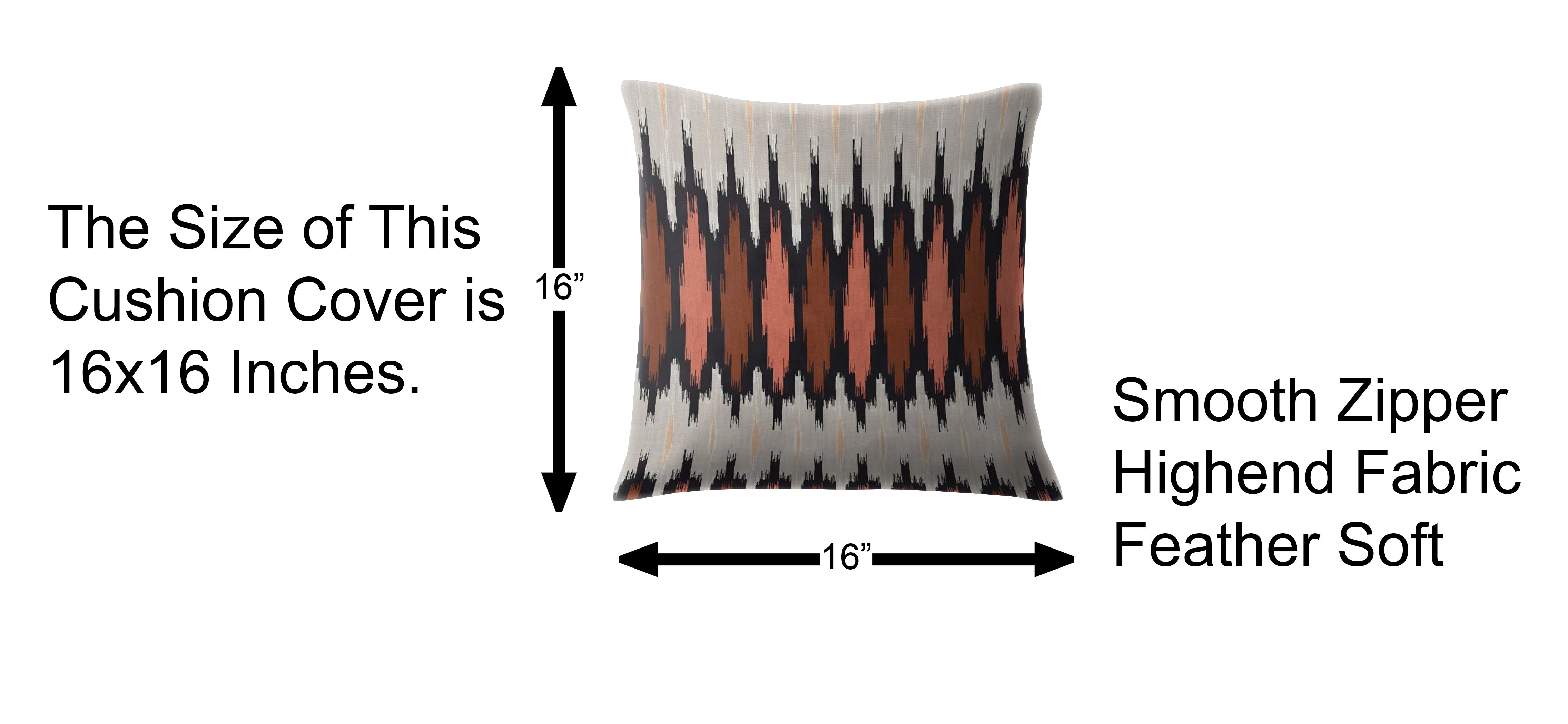 PICO MAROON DIGITAL PRINTED CUSHION COVER (Pack of 2)