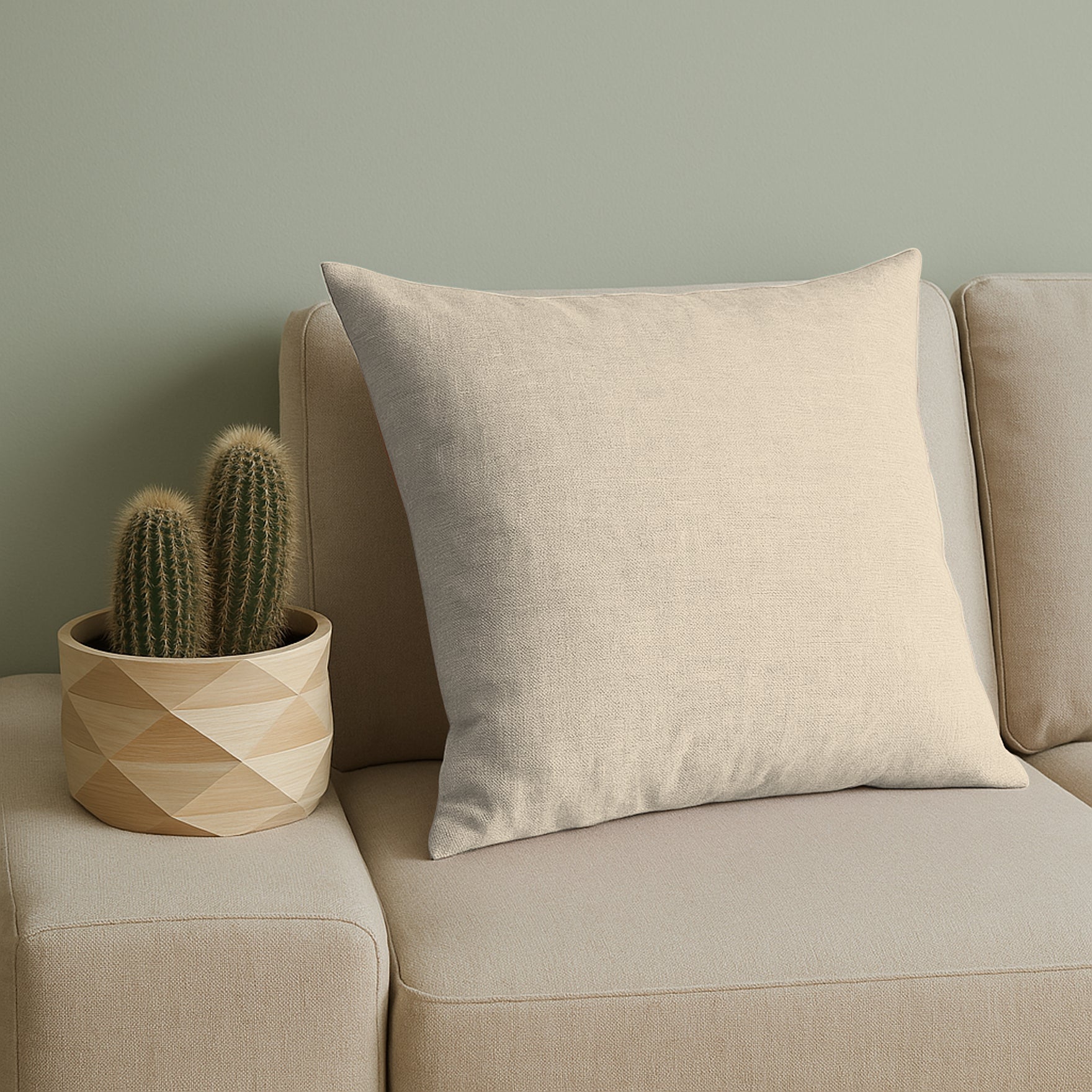 PUMA BEIGE CUSHION COVER (Pack of 2)