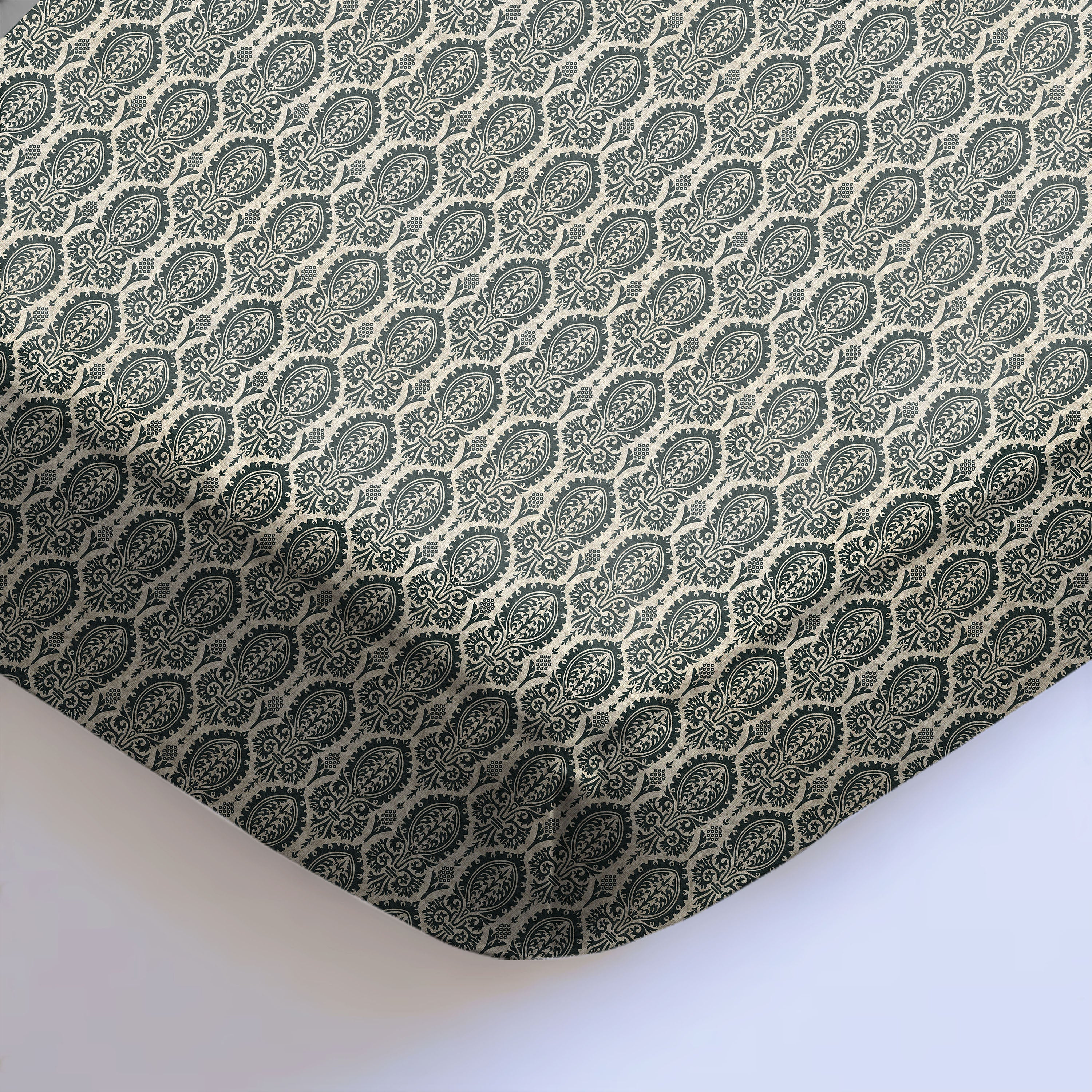 Manchester Dark Jungle GreenBedcover for Double Bed with 2 Pillow Covers King Size (104" X 90")