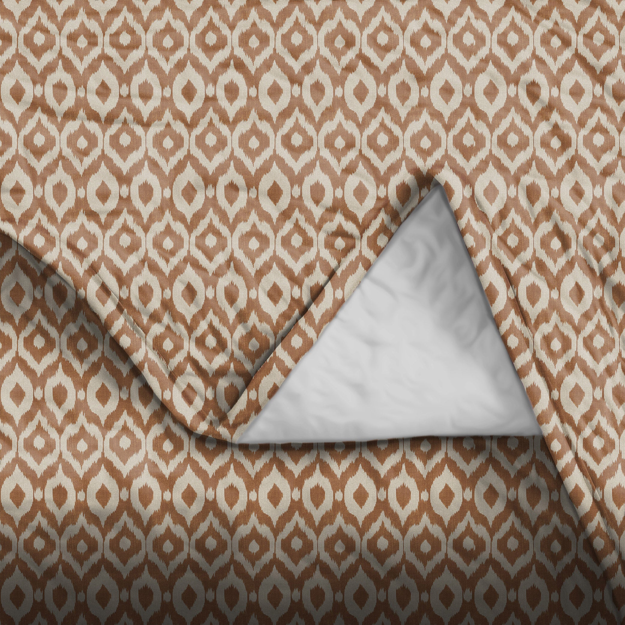 Bedcover Bistre Dark Beige for Double Bed with 2 Pillow Covers King Size (104" X 90")