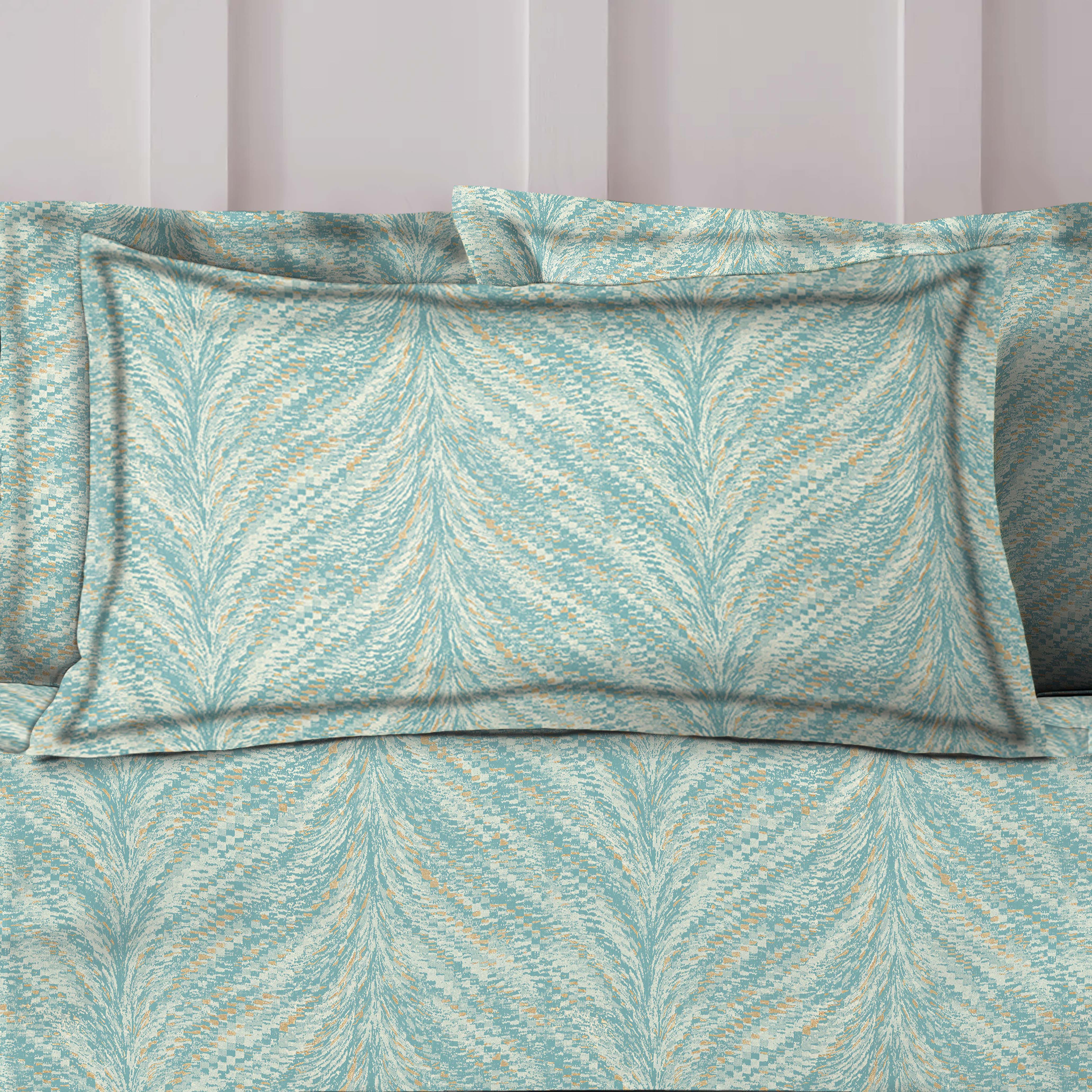 Luxor Duck-Egg Bedcover for Double Bed with 2 PillowCovers King Size (104" X 90")