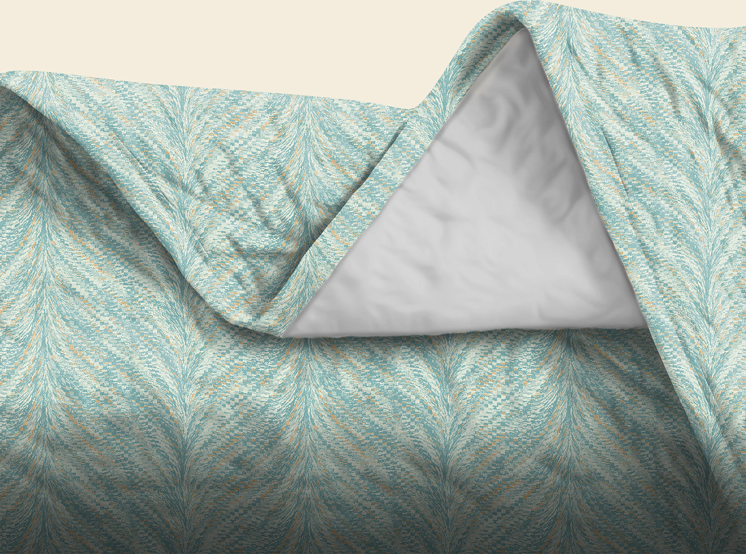 Luxor Duck-Egg Bedcover for Double Bed with 2 PillowCovers King Size (104" X 90")