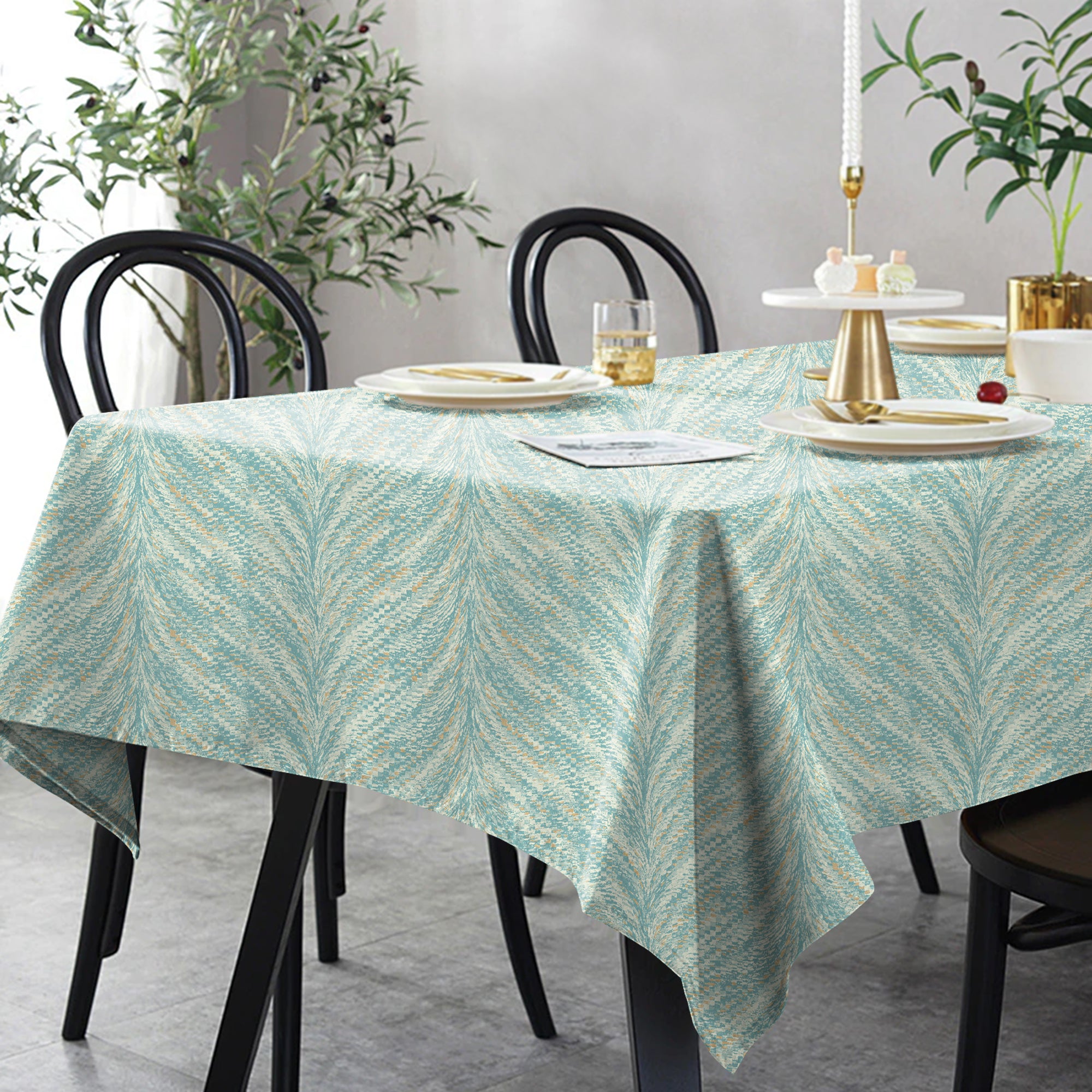 Luxor Duck Egg 6 Seater Table Cloth