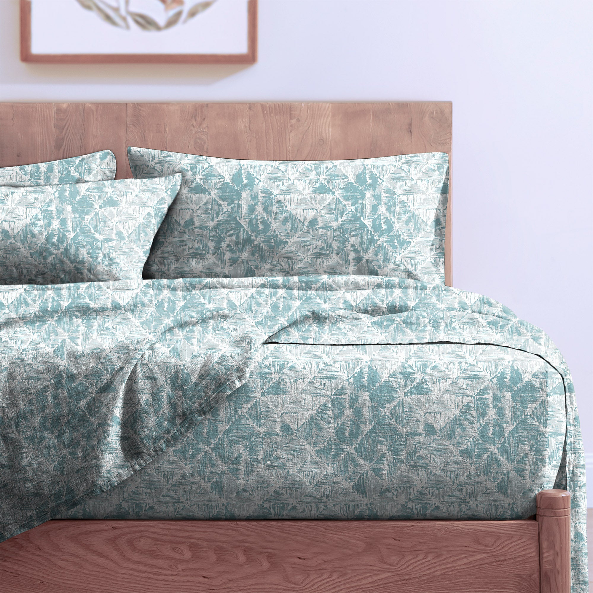 CLARA DUCKEGG BEDSHEET FOR DOUBLE BED WITH 2 PILLOWCOVERS KING SIZE (104" X 90")