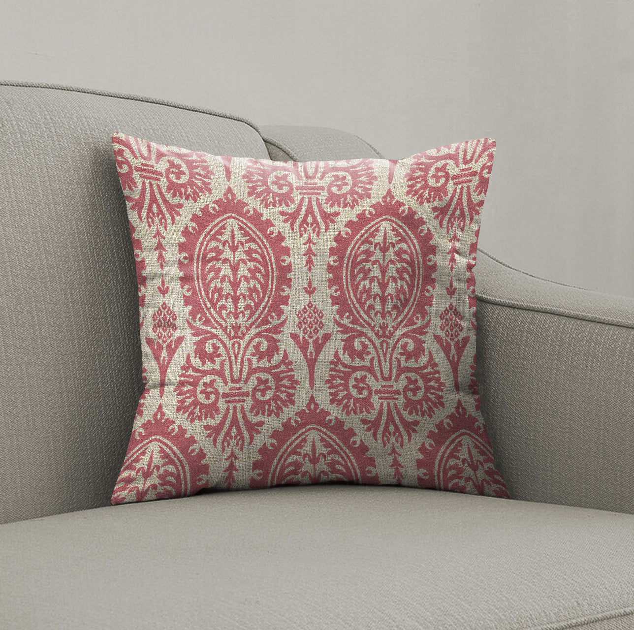 MANCHESTER DUSKY ROSE DIGITAL PRINTED CUSHION COVER (Pack of 2)