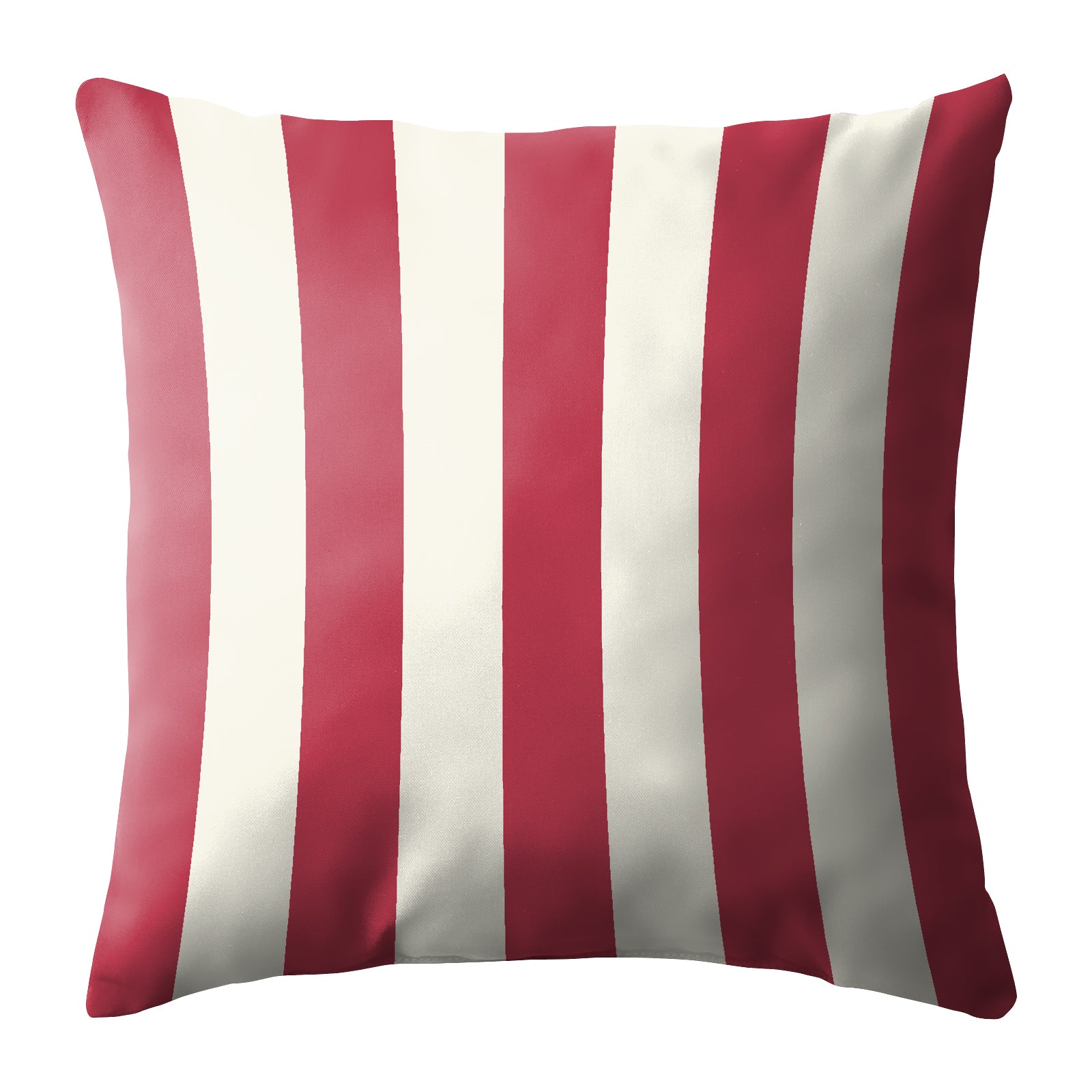 SPRING GALLERY BIG STRIPE DUSTY RED DIGITAL PRINTED CUSHION COVER (Pack of 2)