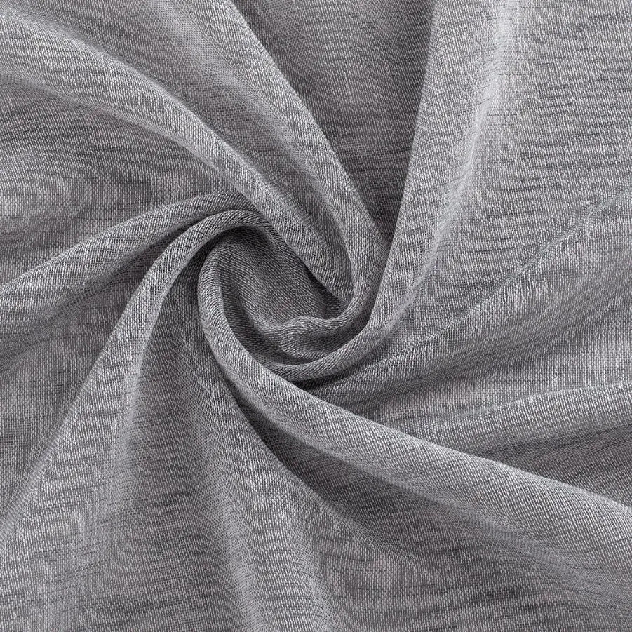 GREY LINEN SHEER CURTAIN
