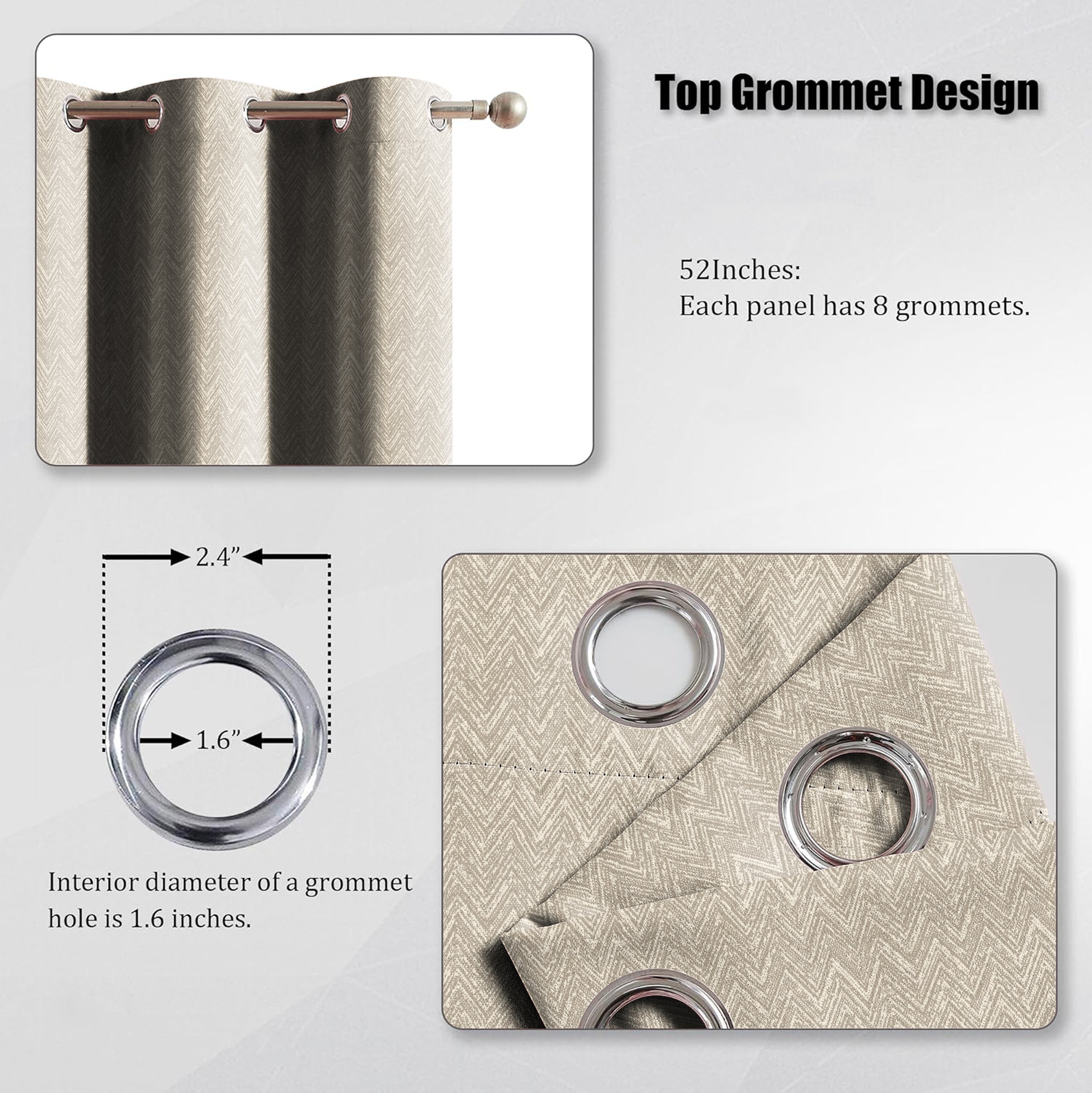 SONORA CHIKU PRINTED BLACKOUT CURTAIN