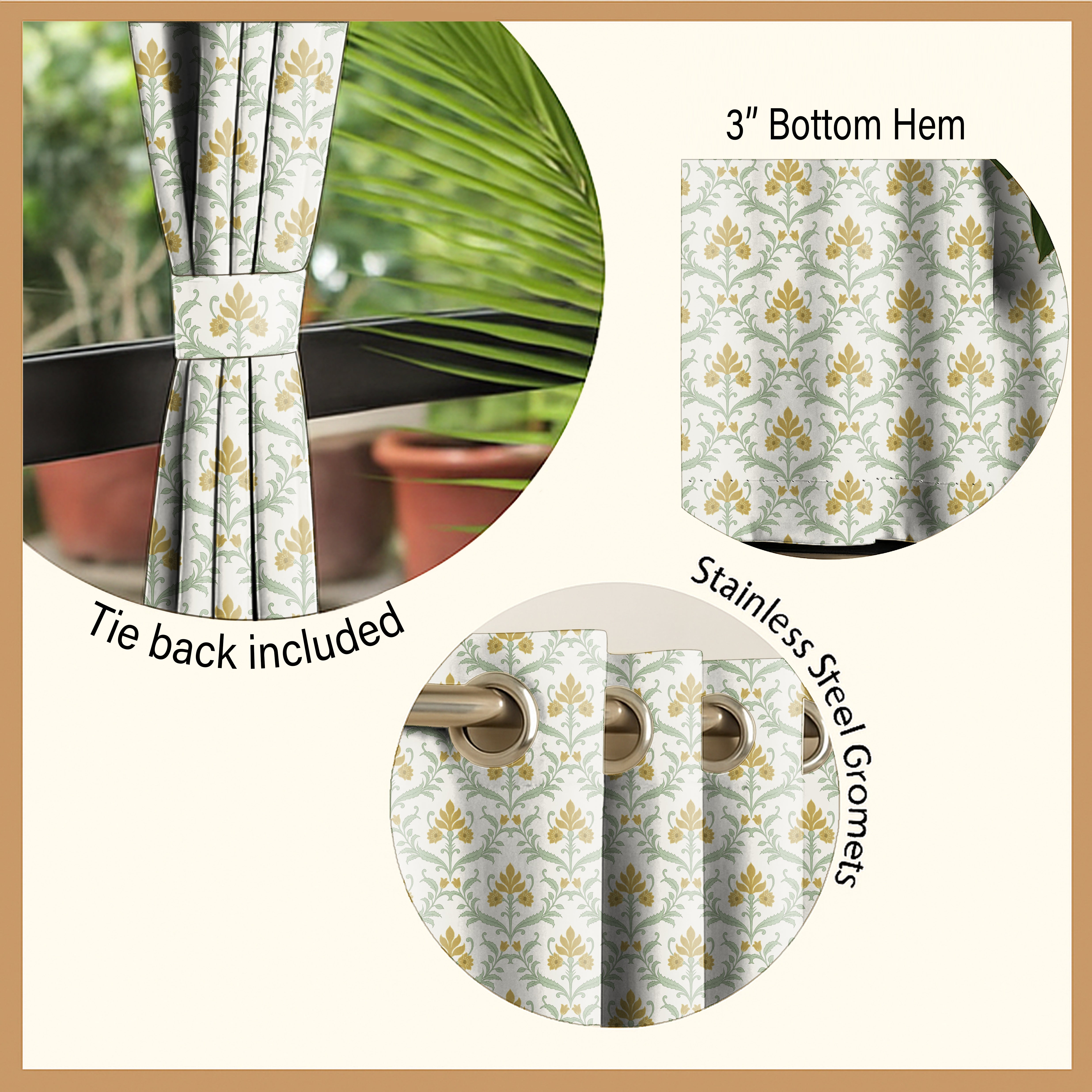 PRINTED ROOM DARKENER CURTAIN