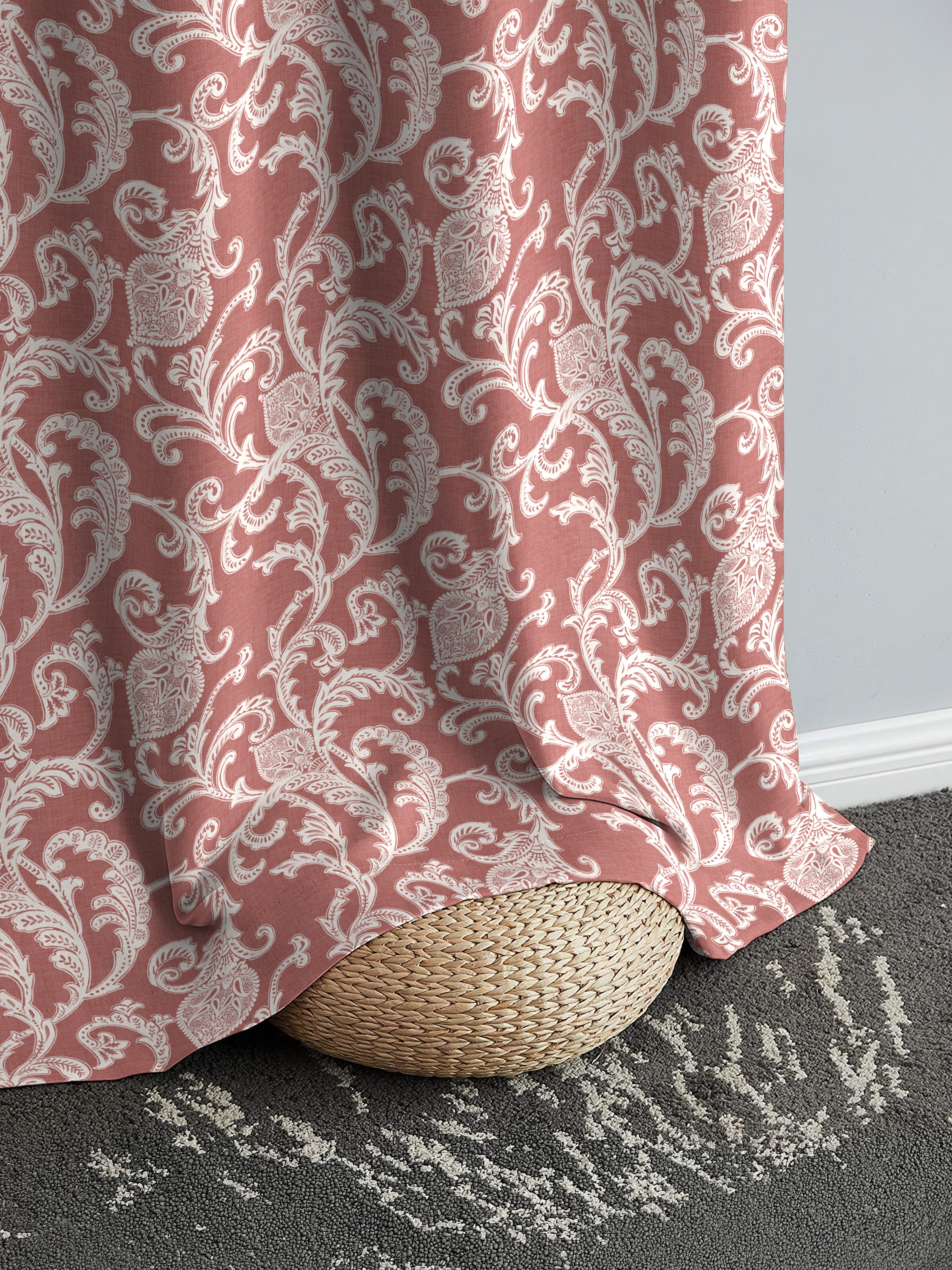 KOCHIN MATTY BRANDY PRINTED ROOM DARKENER/100% BLACKOUT CURTAIN