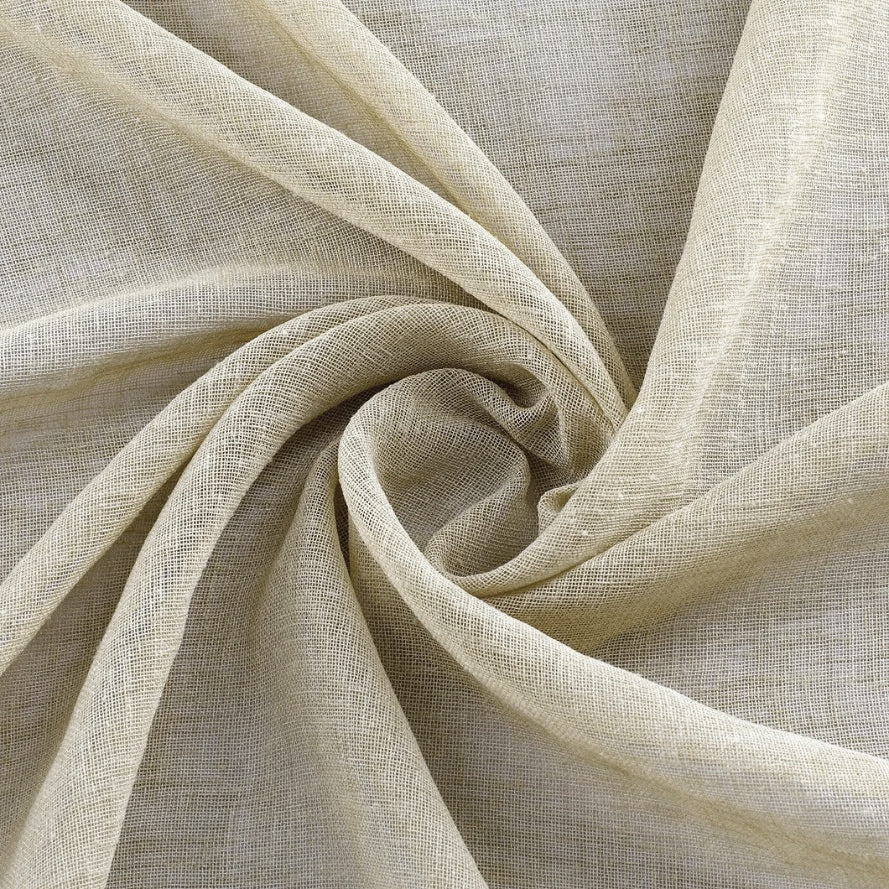 CREAM LINEN SHEER CURTAIN