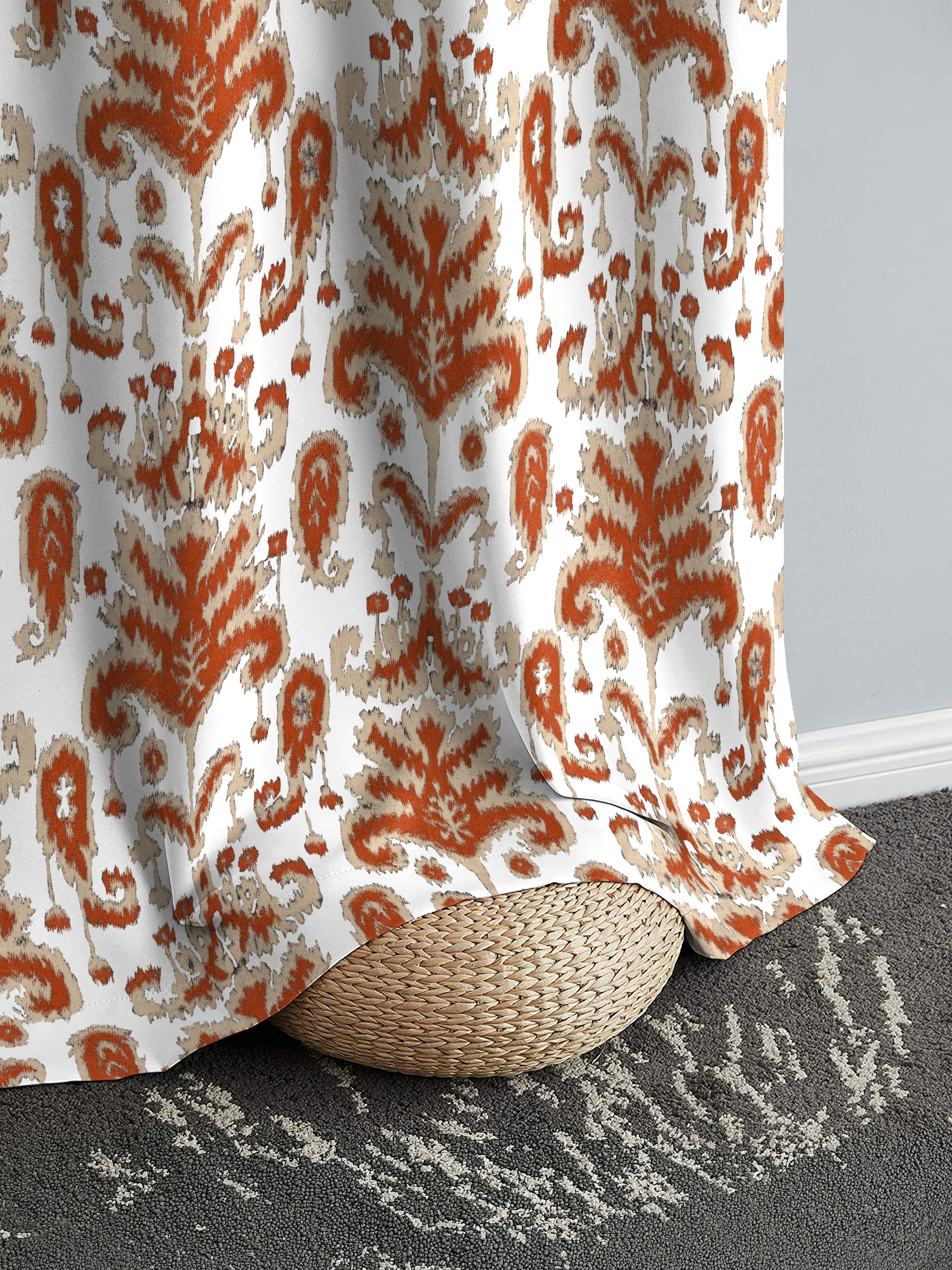 DIABIO MATTY CLAY PRINTED ROOM DARKENER CURTAIN